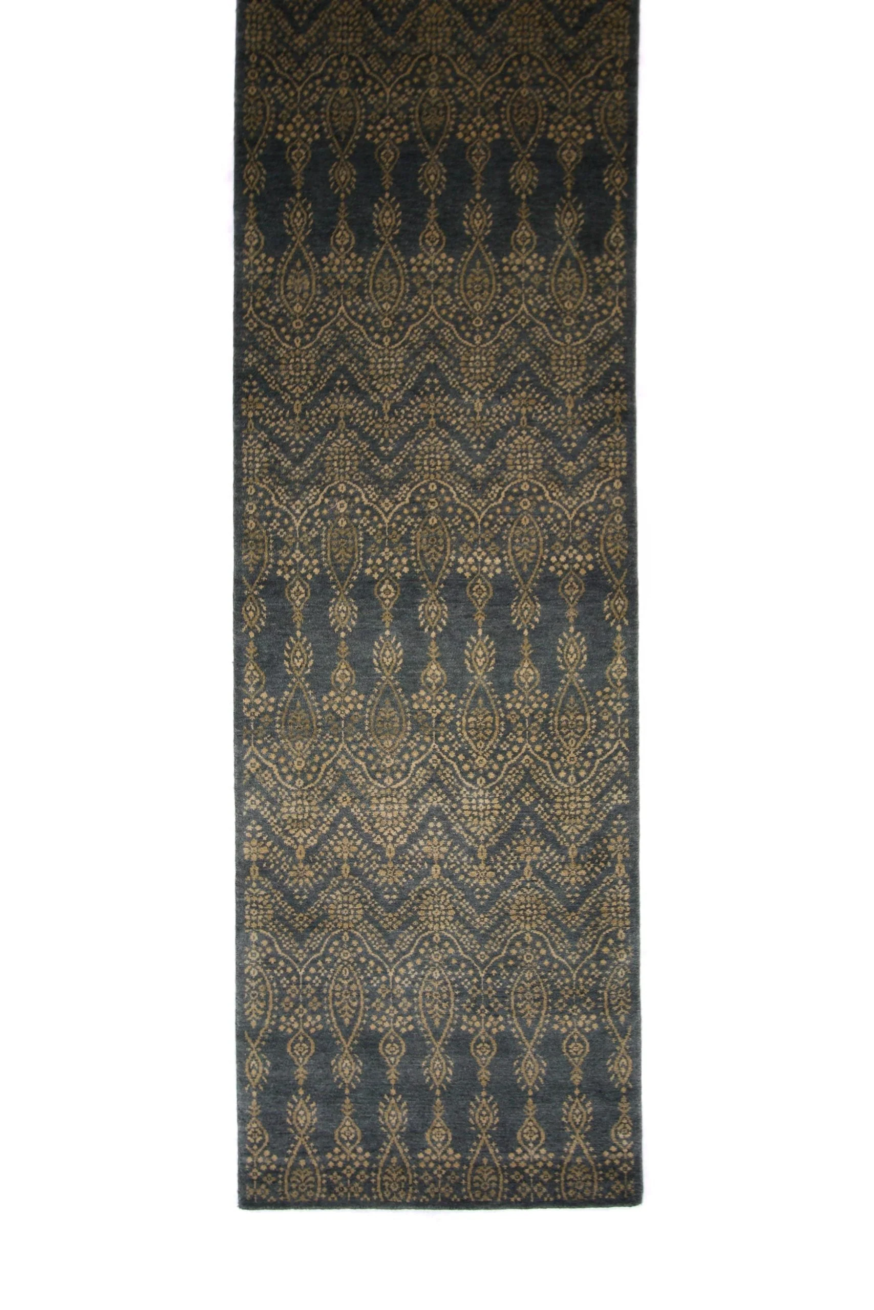 Arabesque Design (2'06"x10' Runner) teal/gold