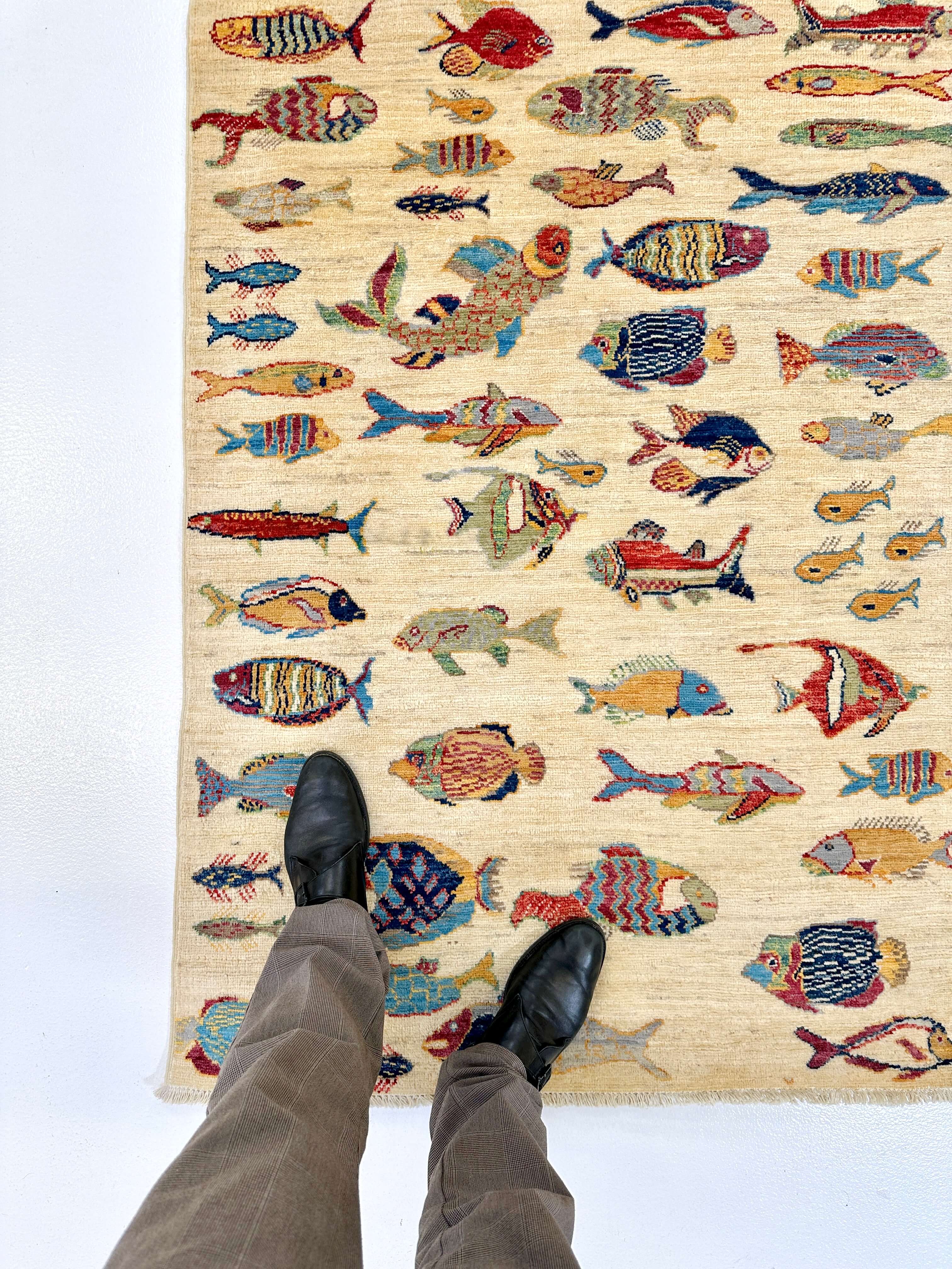 Ariyana-Oceanic Fish (3'04"x4'05") ivory/multicolor - Image 2