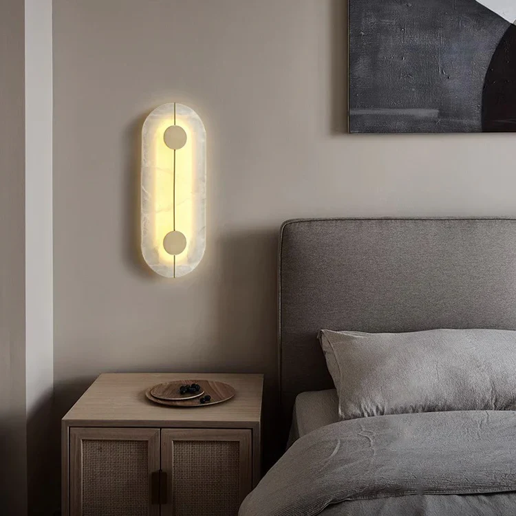 Artistic Simple Alabaster Wall Lamp - Image 7