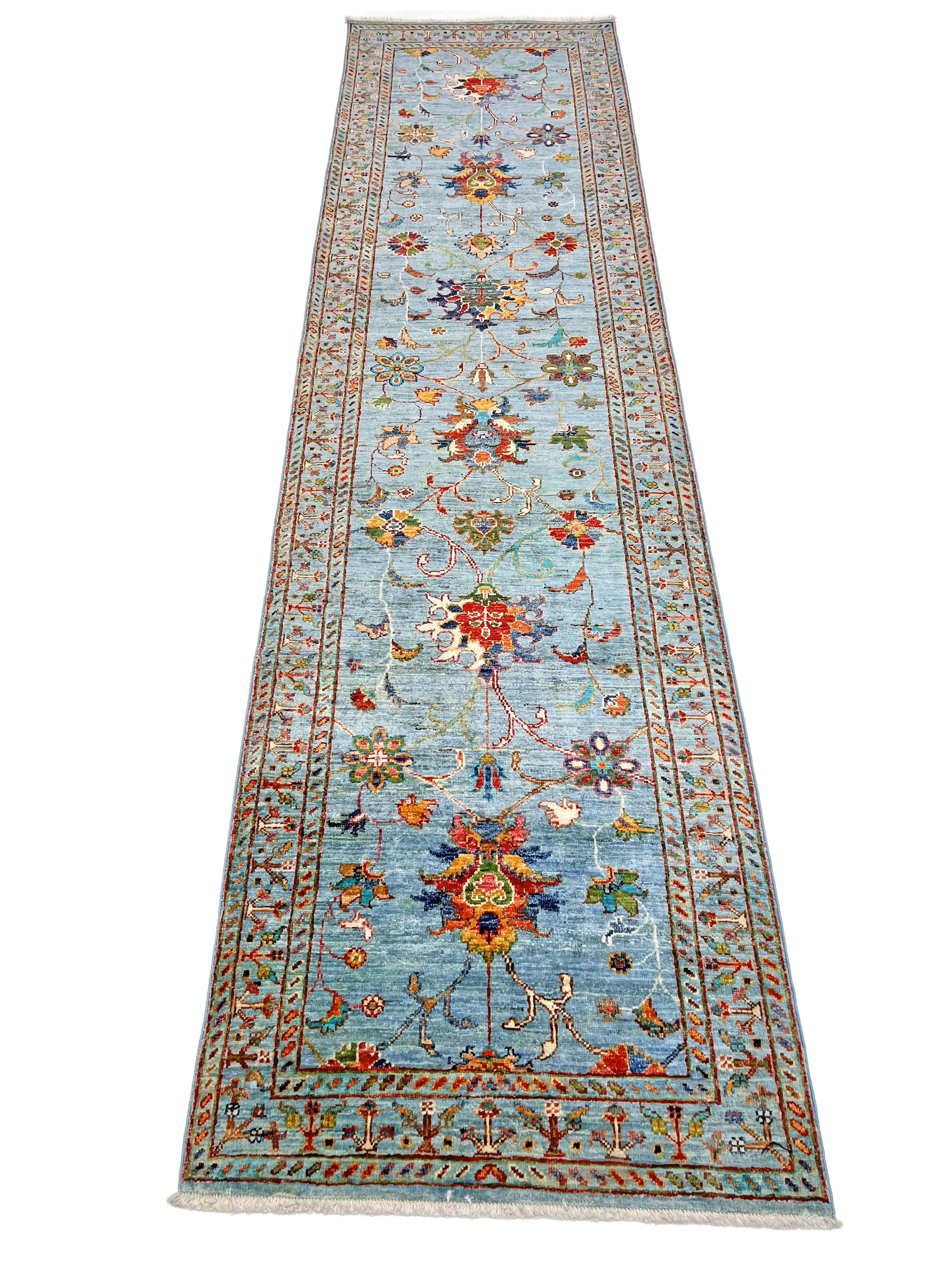Aryana veg.dye 2'06"x10'04" ltblu - Image 6