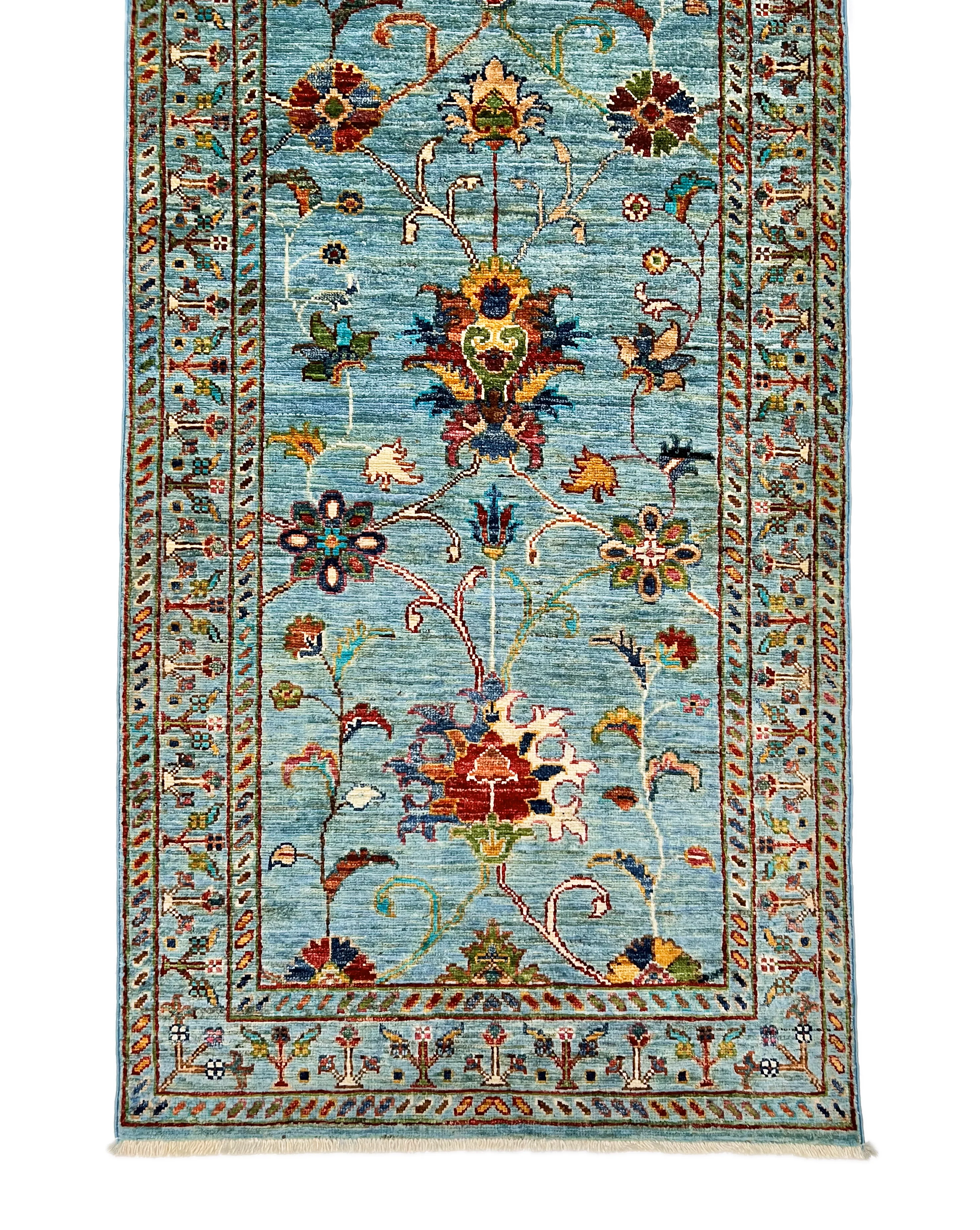 Aryana veg.dye 2'06"x10'04" ltblu - Image 7