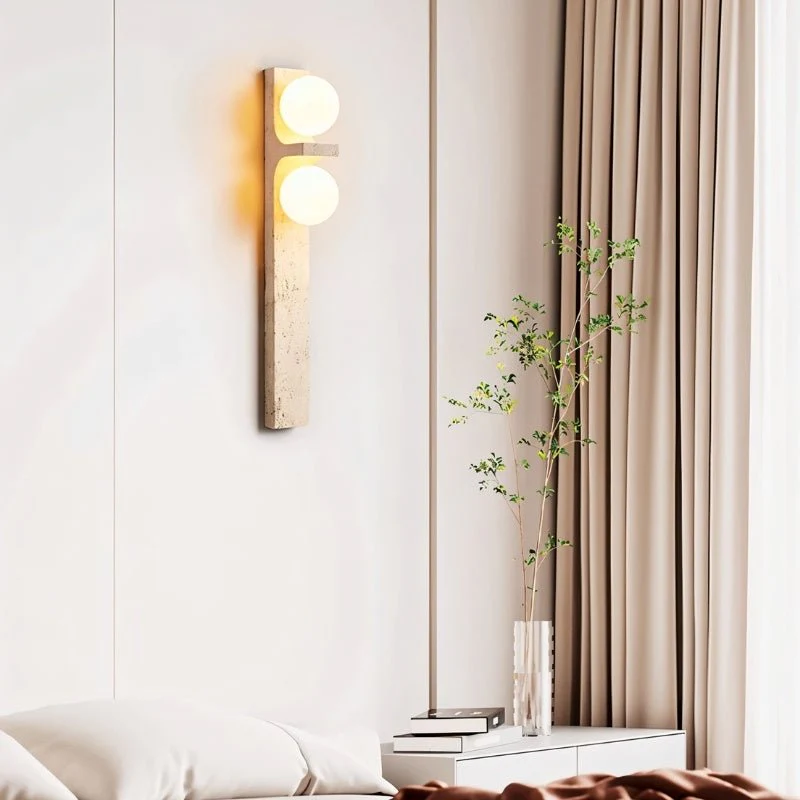 Aryil Travertine Wall Lamp - Image 9