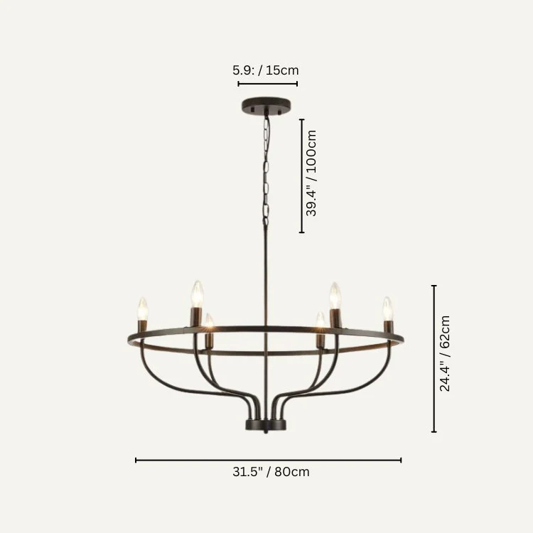 Basit Metal Chandelier - Image 12