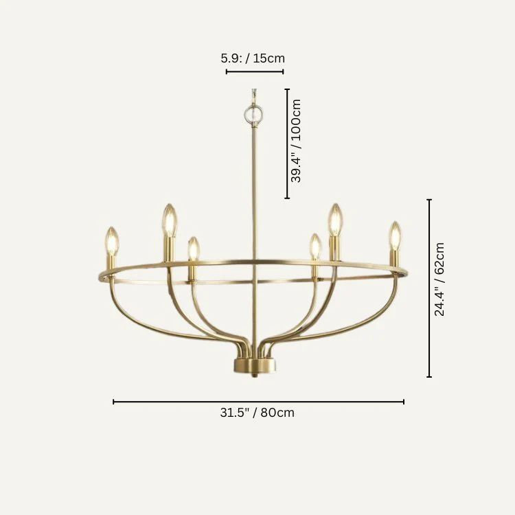 Basit Metal Chandelier - Image 13