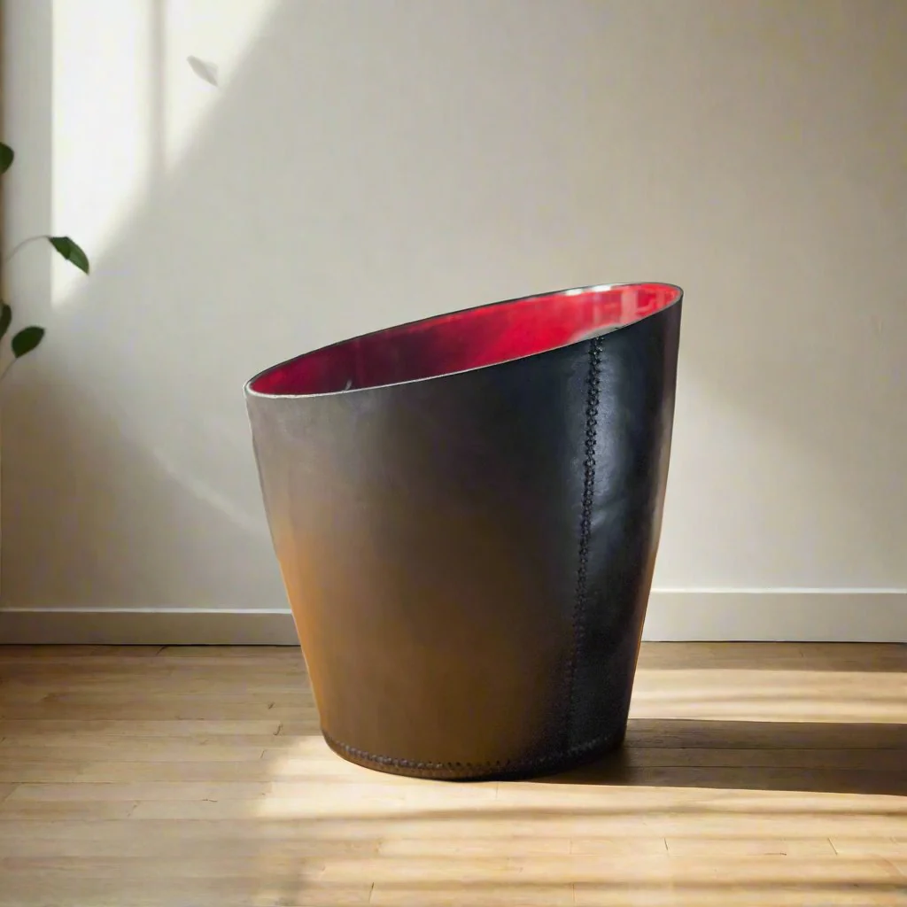 Basurero | Leather Wastebasket - Image 2