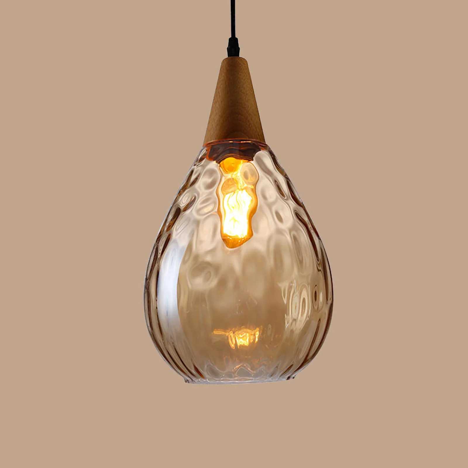 Besnier Rippled Glass Pendant Light - Image 11