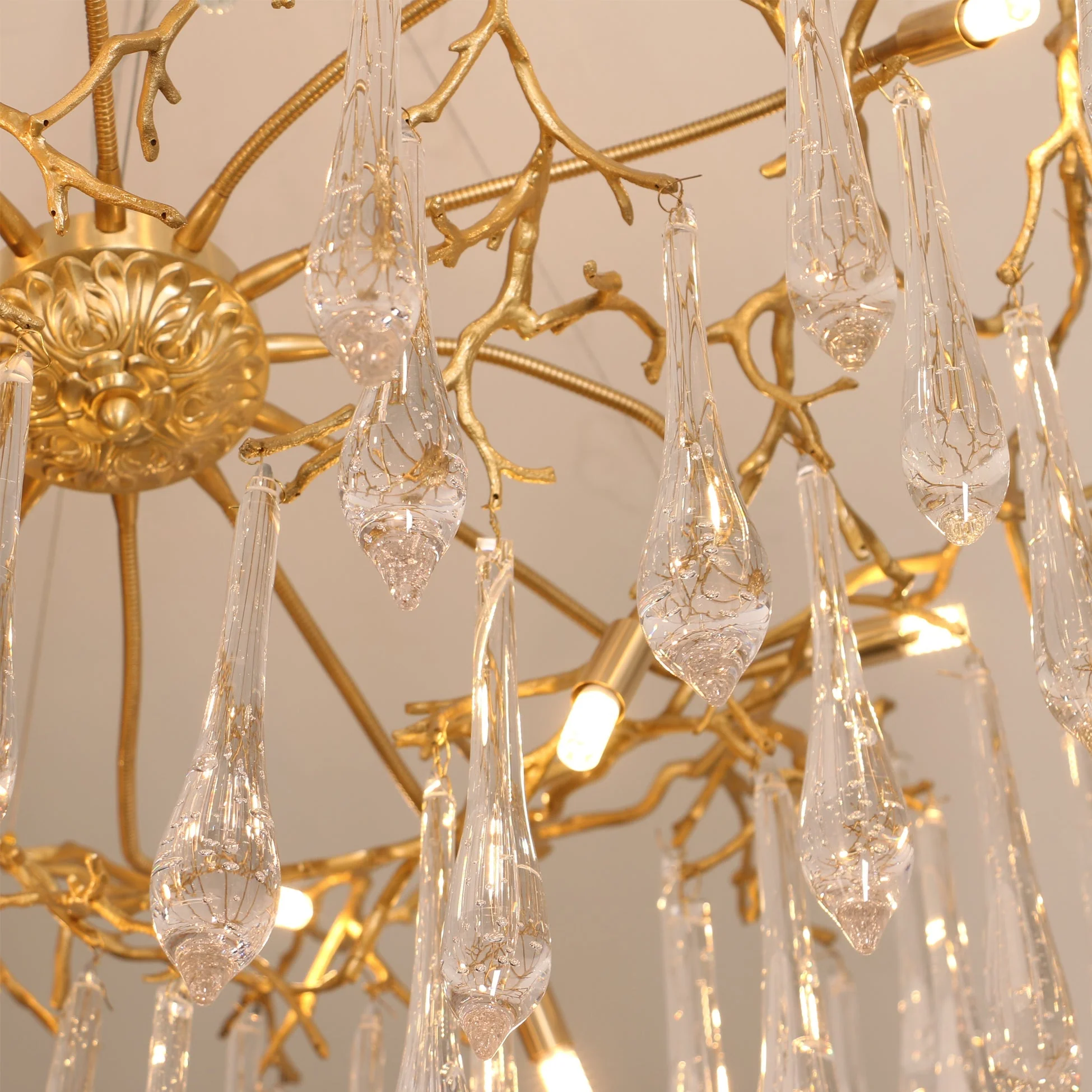 Branchs Brass Chandelier - Image 16
