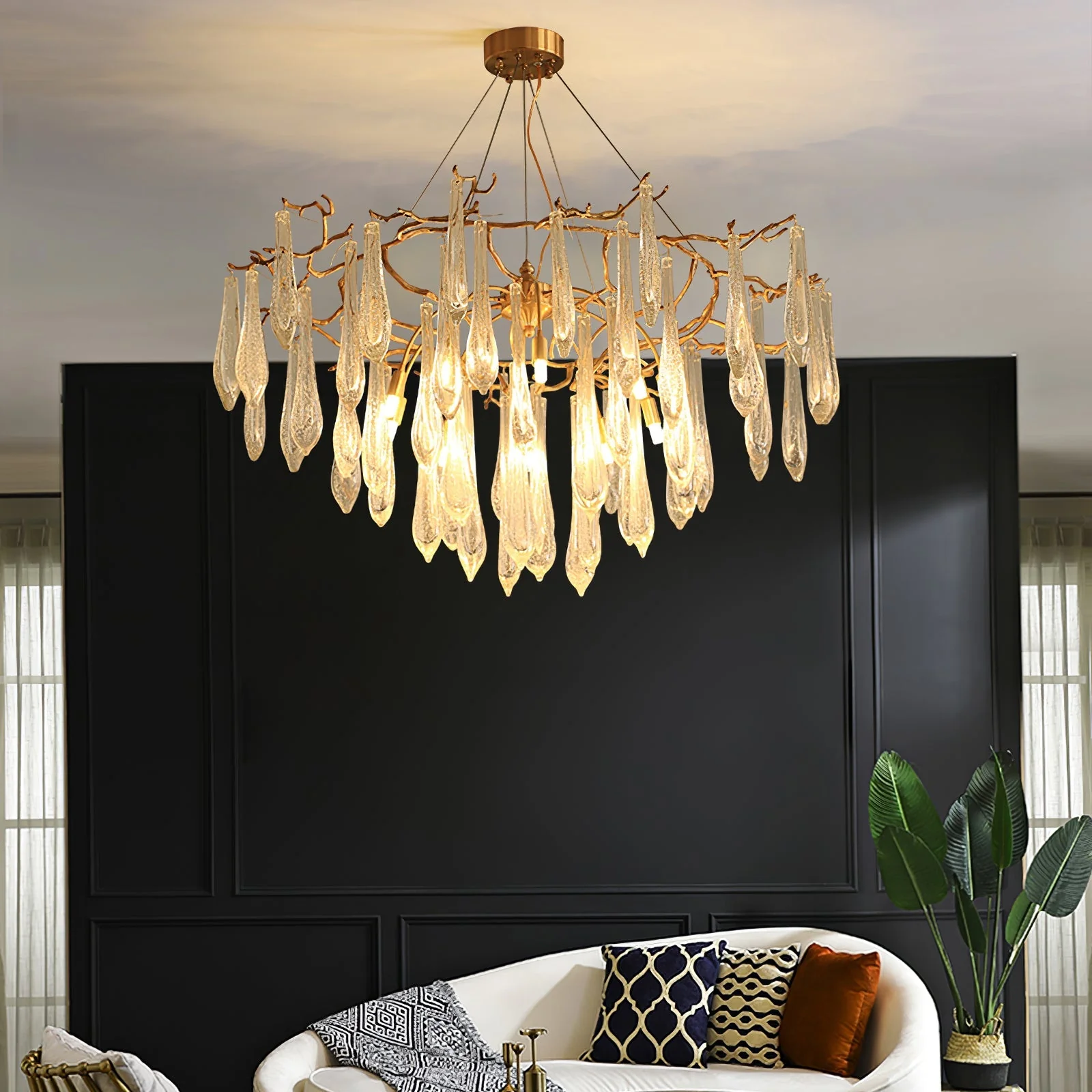 Branchs Brass Chandelier - Image 3