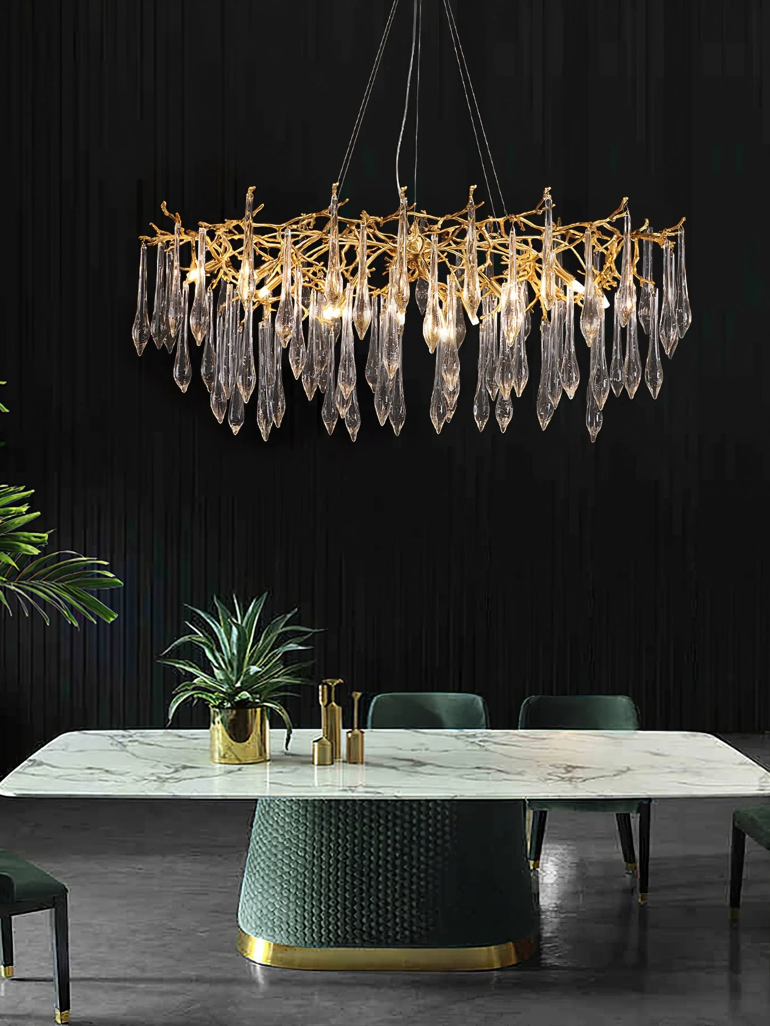 Branchs Brass Chandelier - Image 6