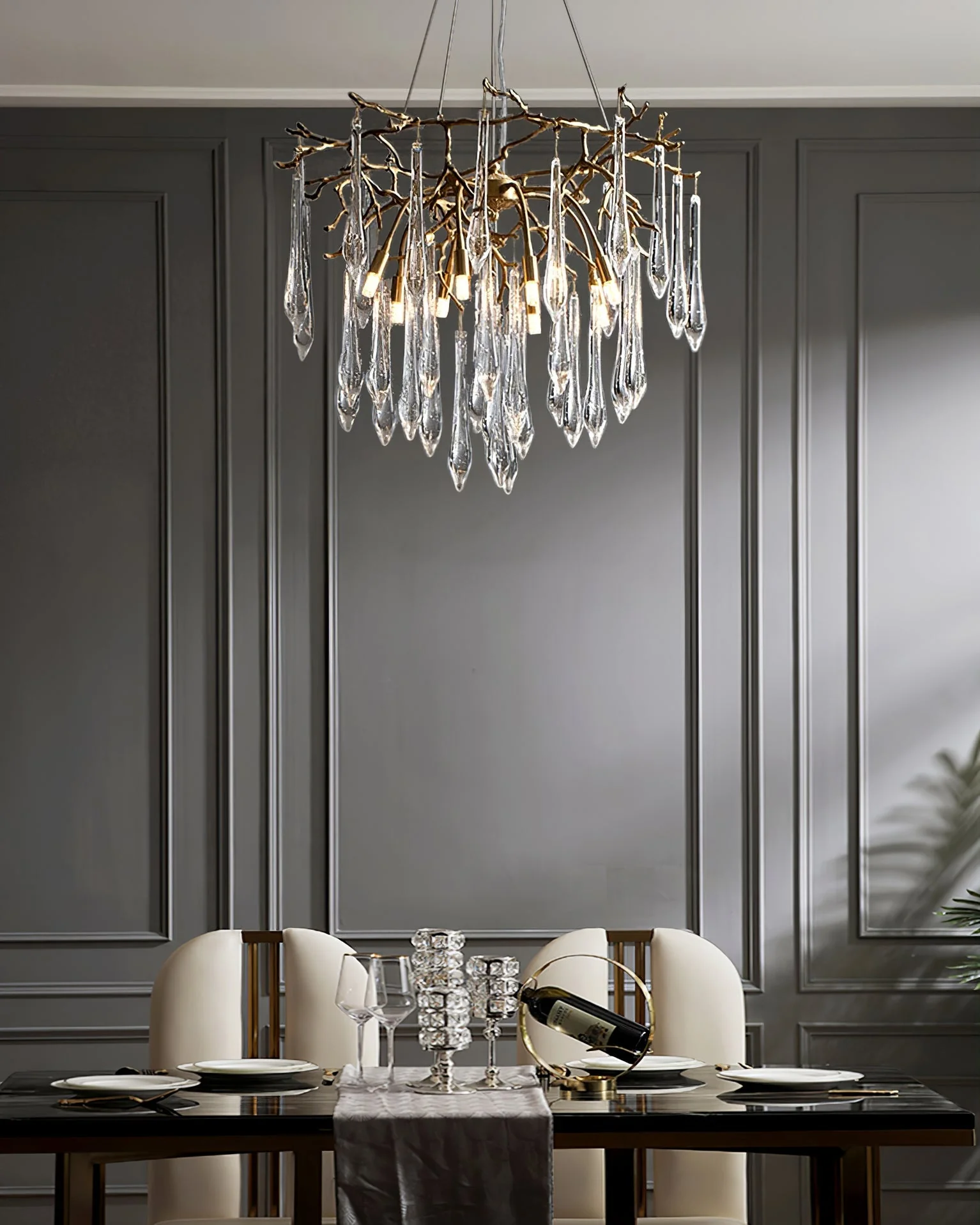 Branchs Brass Chandelier - Image 8
