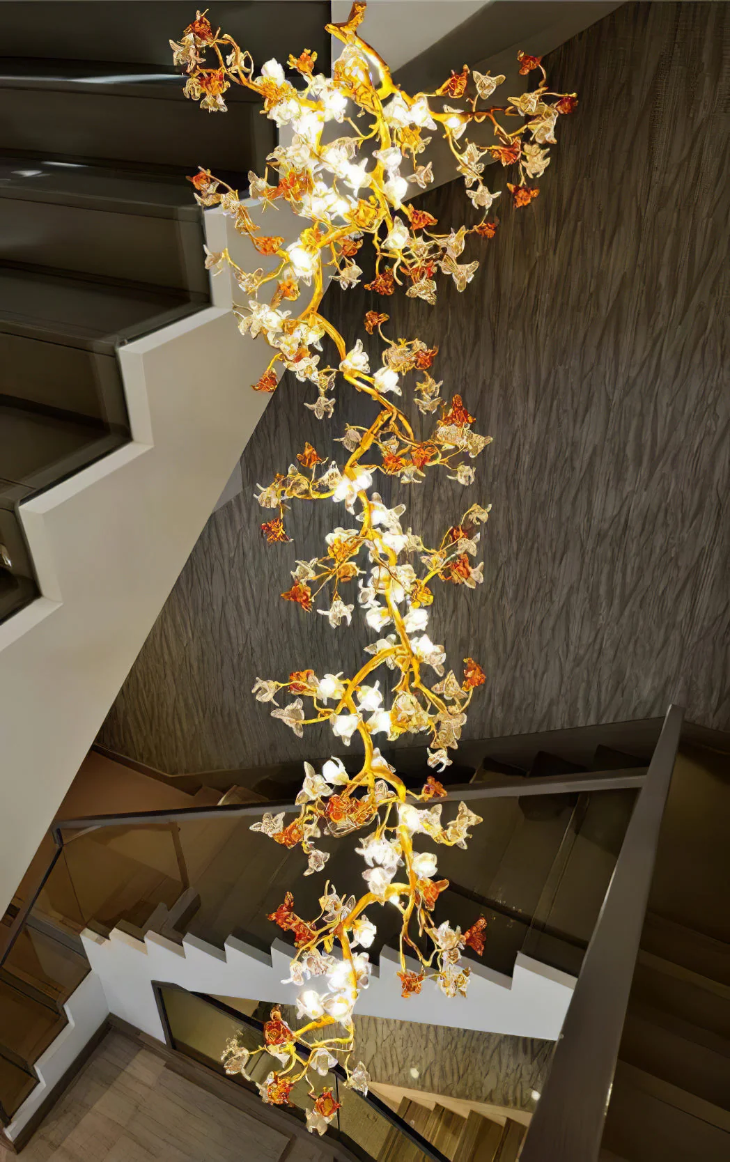 Brass Maple Branch Chandelier - Image 15