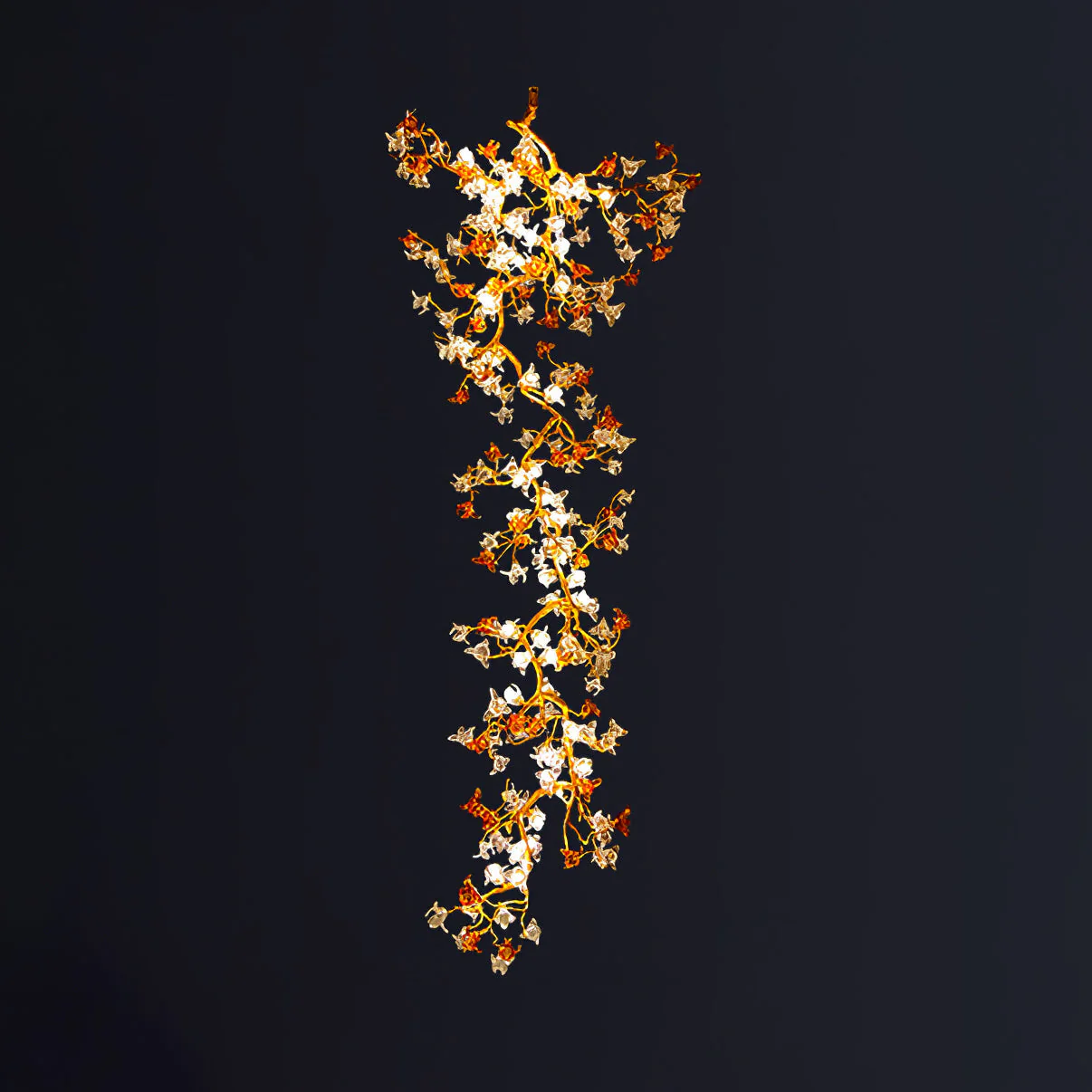 Brass Maple Branch Chandelier - Image 23