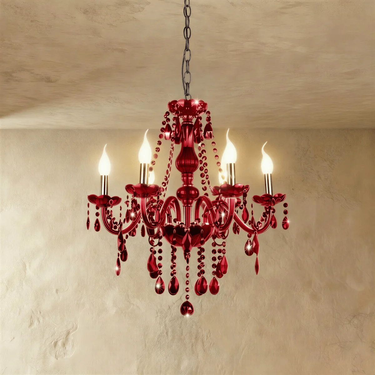 Brigitte Chandelier - Red