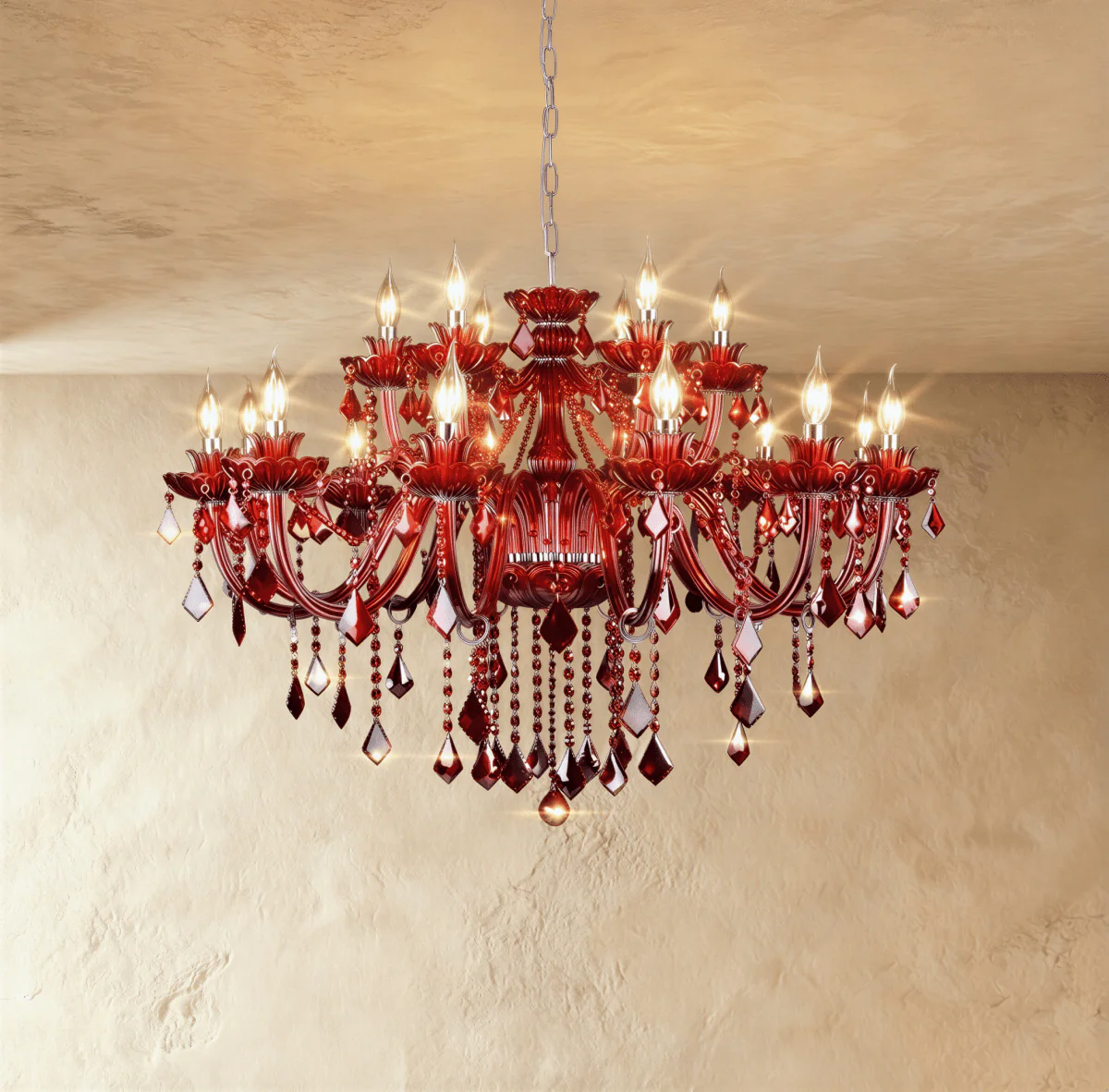 Brigitte Chandelier - Red - Image 4