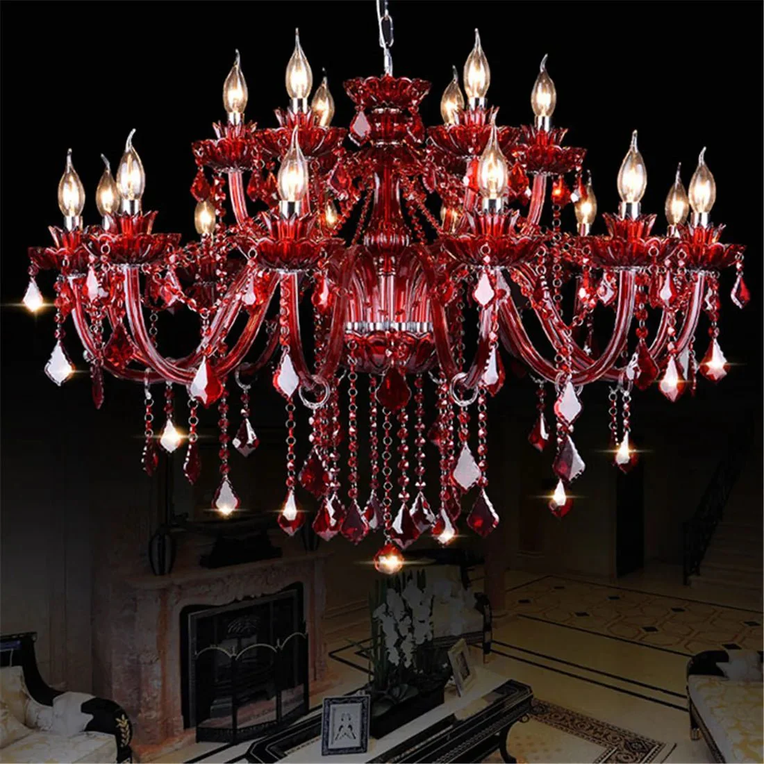 Brigitte Chandelier - Red - Image 6