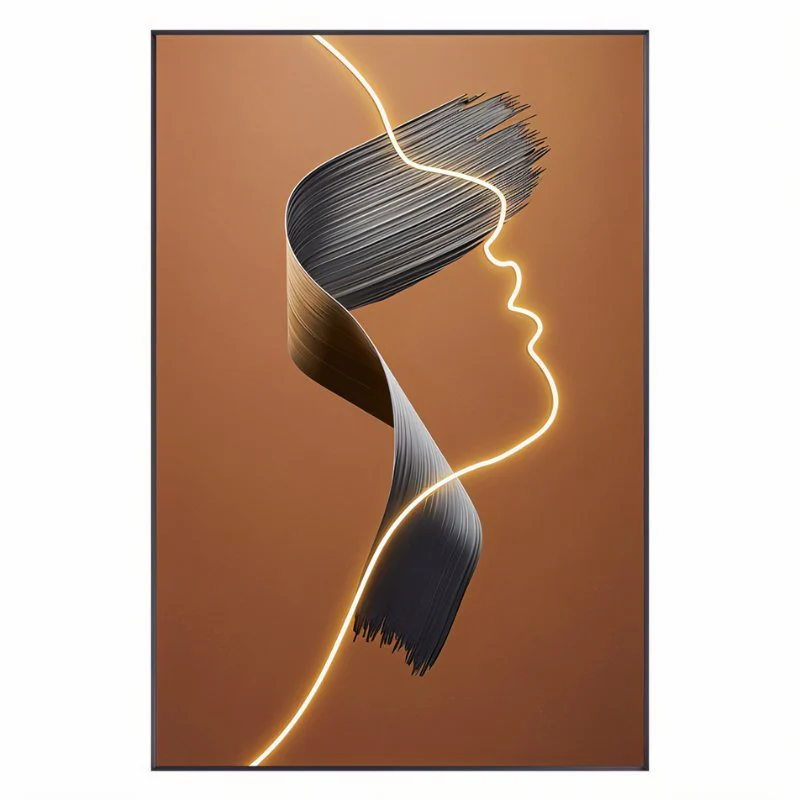 Brush Stroke Illuminated Art - Image 5