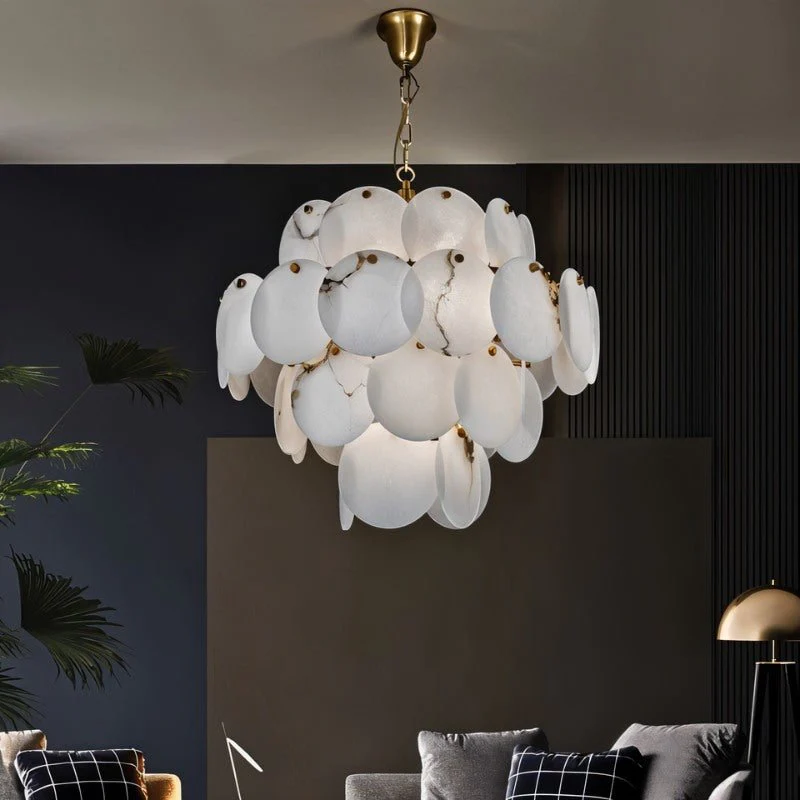 Caelum Alabaster Chandelier Light - Image 3