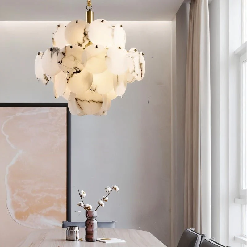 Caelum Alabaster Chandelier Light - Image 4