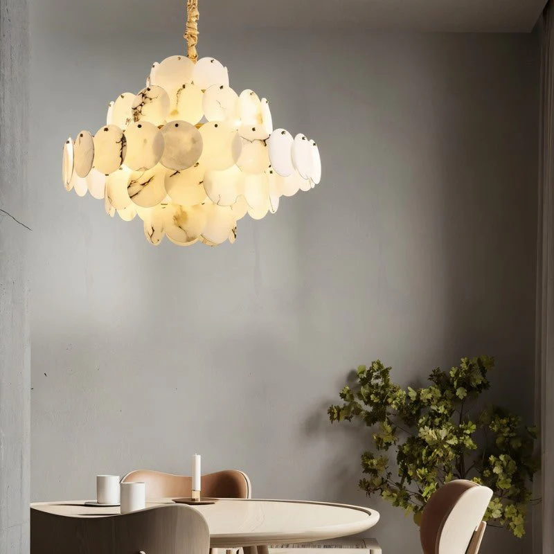 Caelum Alabaster Chandelier Light - Image 6