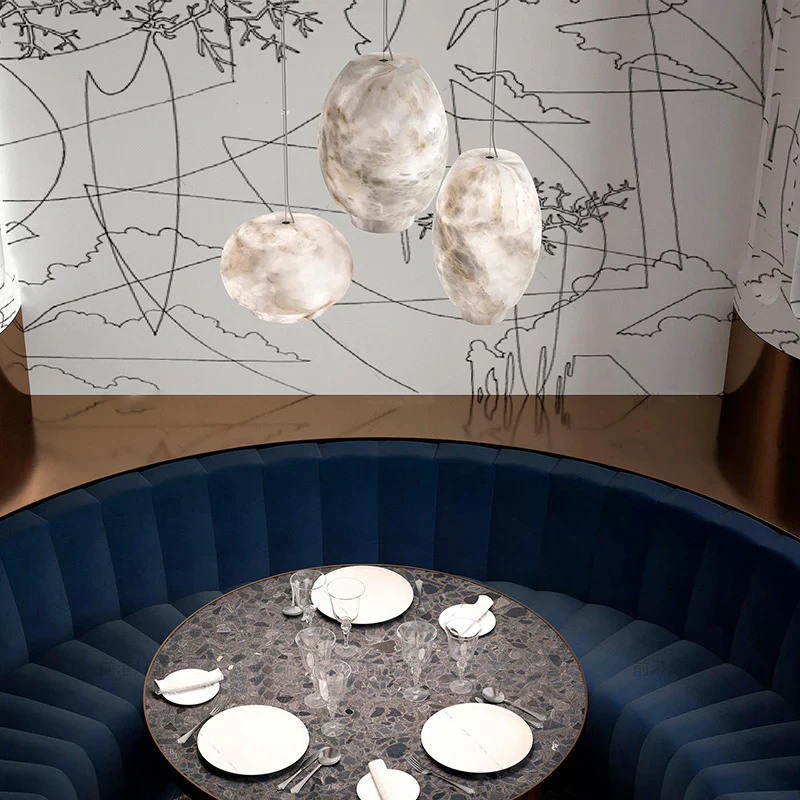 Camille Alabaster Chandelier - Image 3