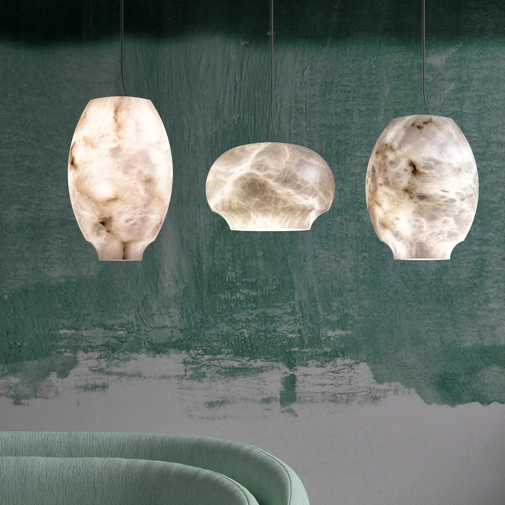 Camille Alabaster Chandelier - Image 4