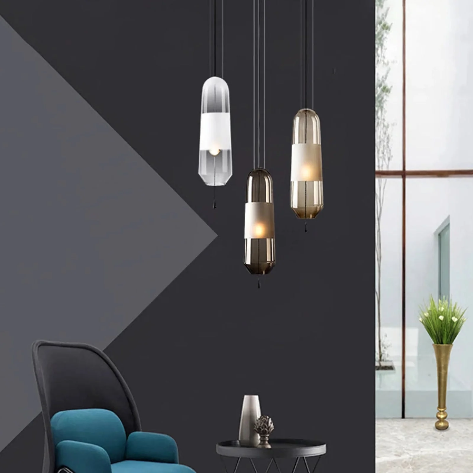 Capsule Glass Pendant Lamp - Image 2