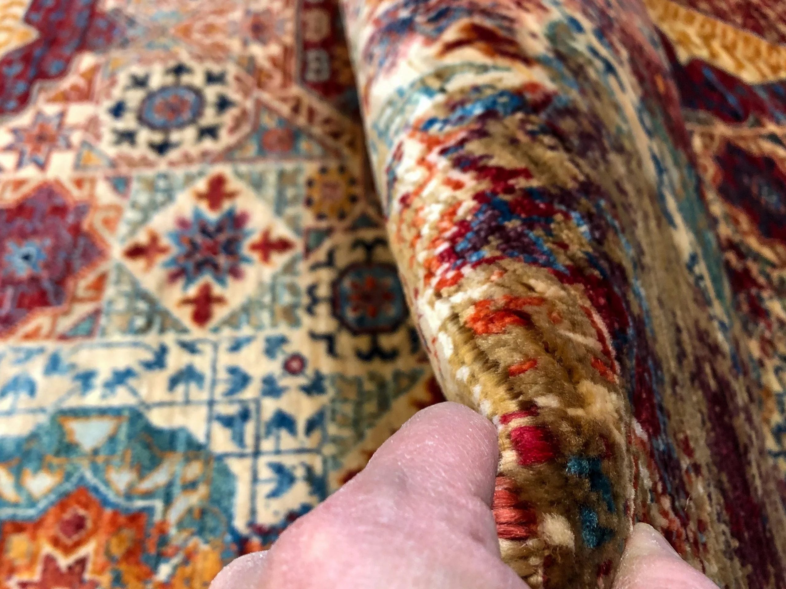Celestial Mamluk (9'09"x13'06") red/multicolor - Image 12