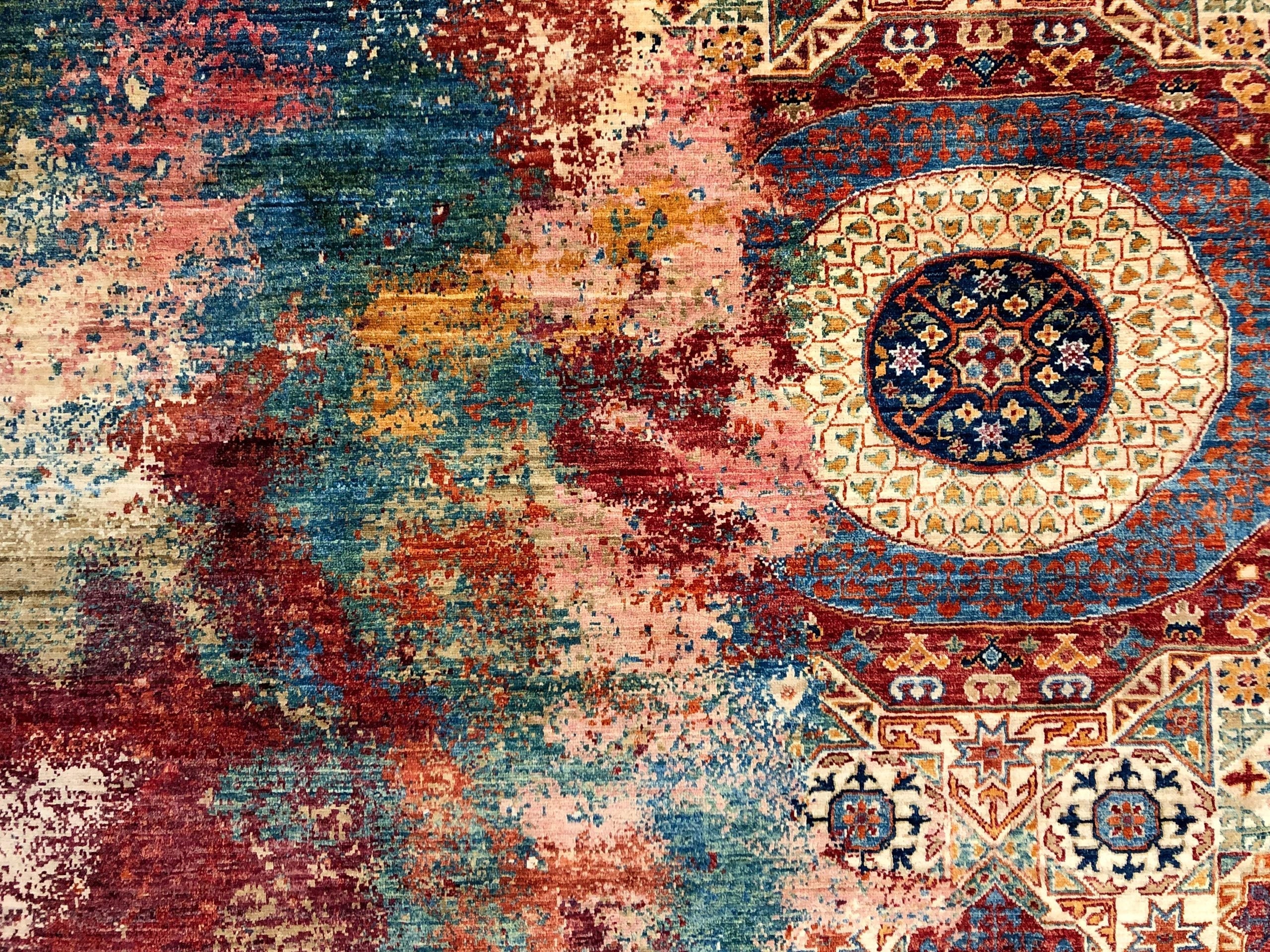 Celestial Mamluk (9'09"x13'06") red/multicolor - Image 13