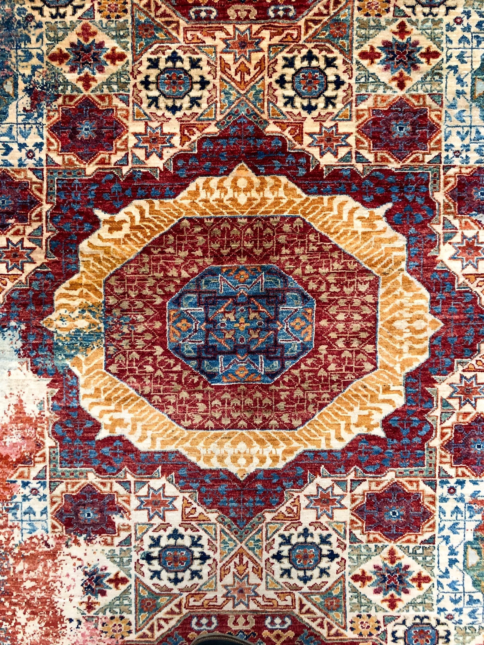 Celestial Mamluk (9'09"x13'06") red/multicolor - Image 16
