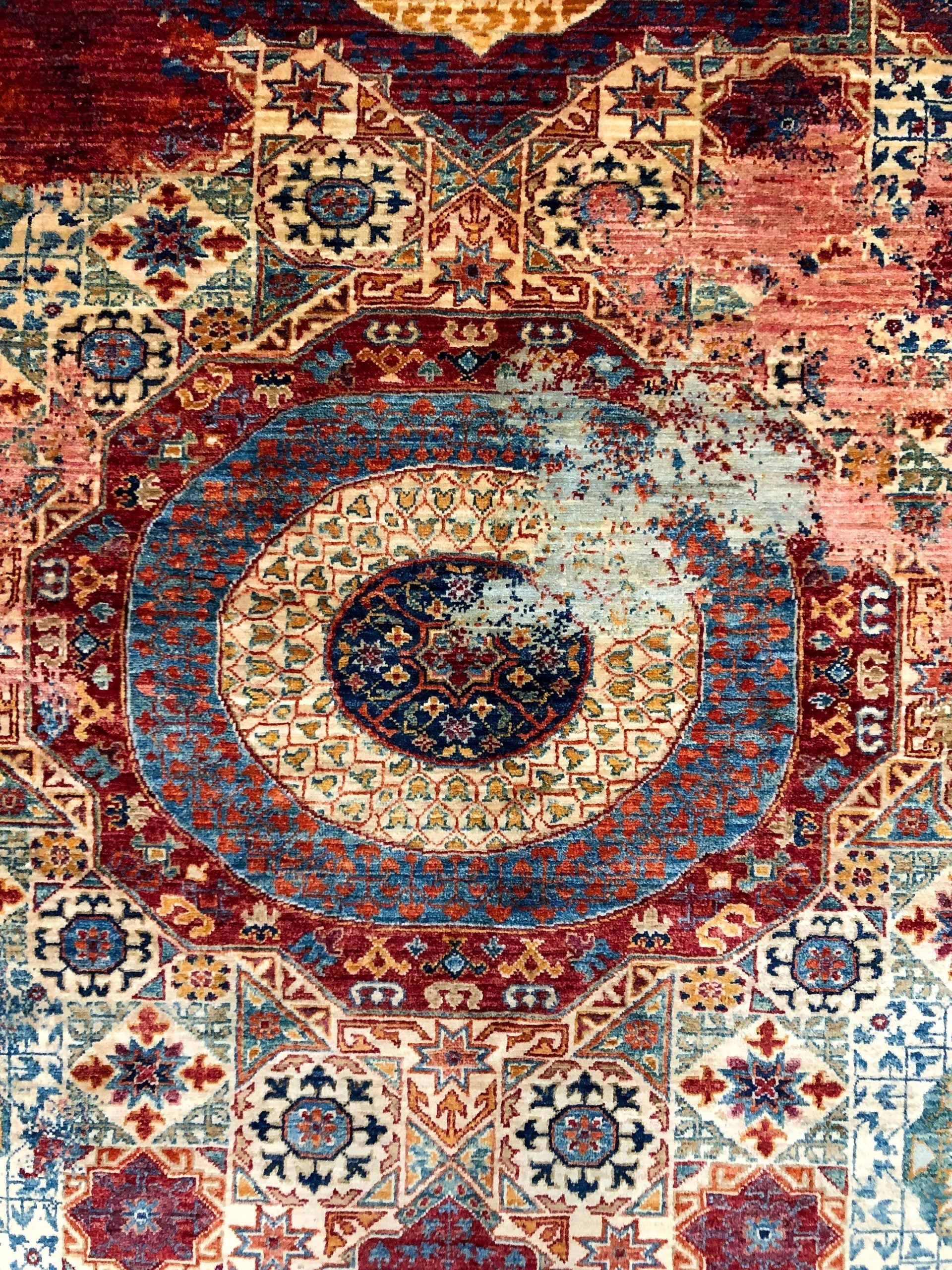 Celestial Mamluk (9'09"x13'06") red/multicolor - Image 17