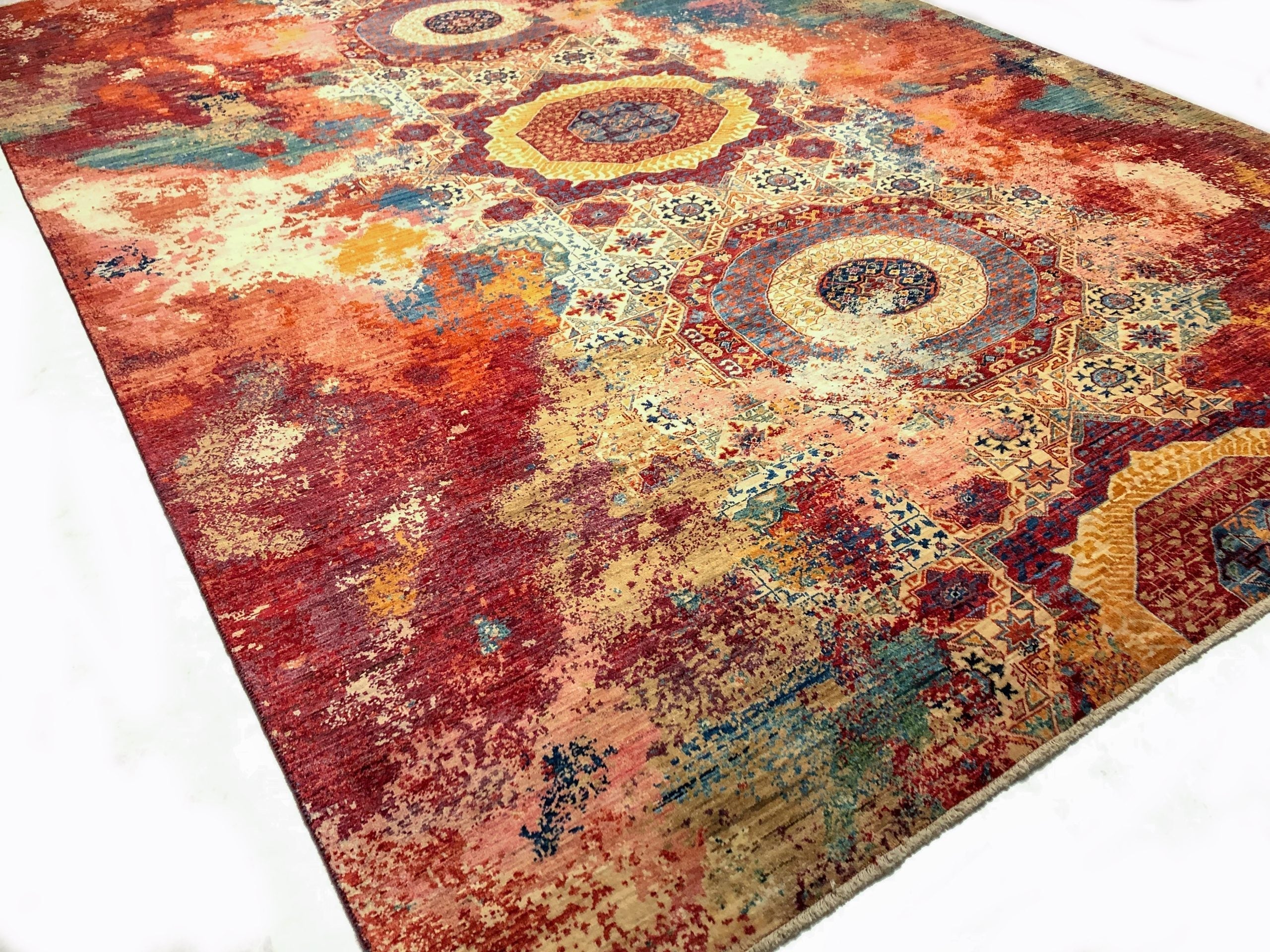 Celestial Mamluk (9'09"x13'06") red/multicolor - Image 18