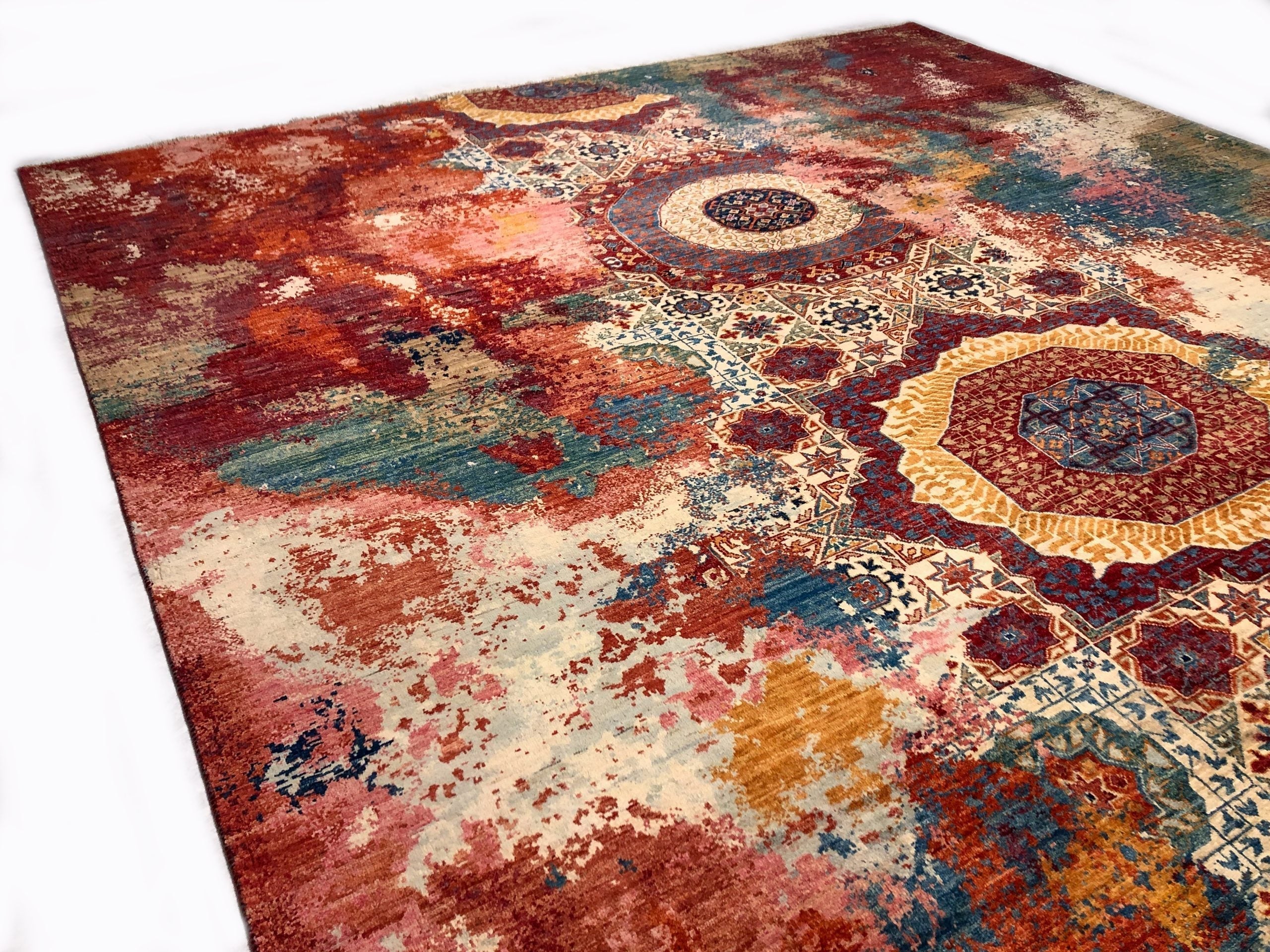 Celestial Mamluk (9'09"x13'06") red/multicolor - Image 19