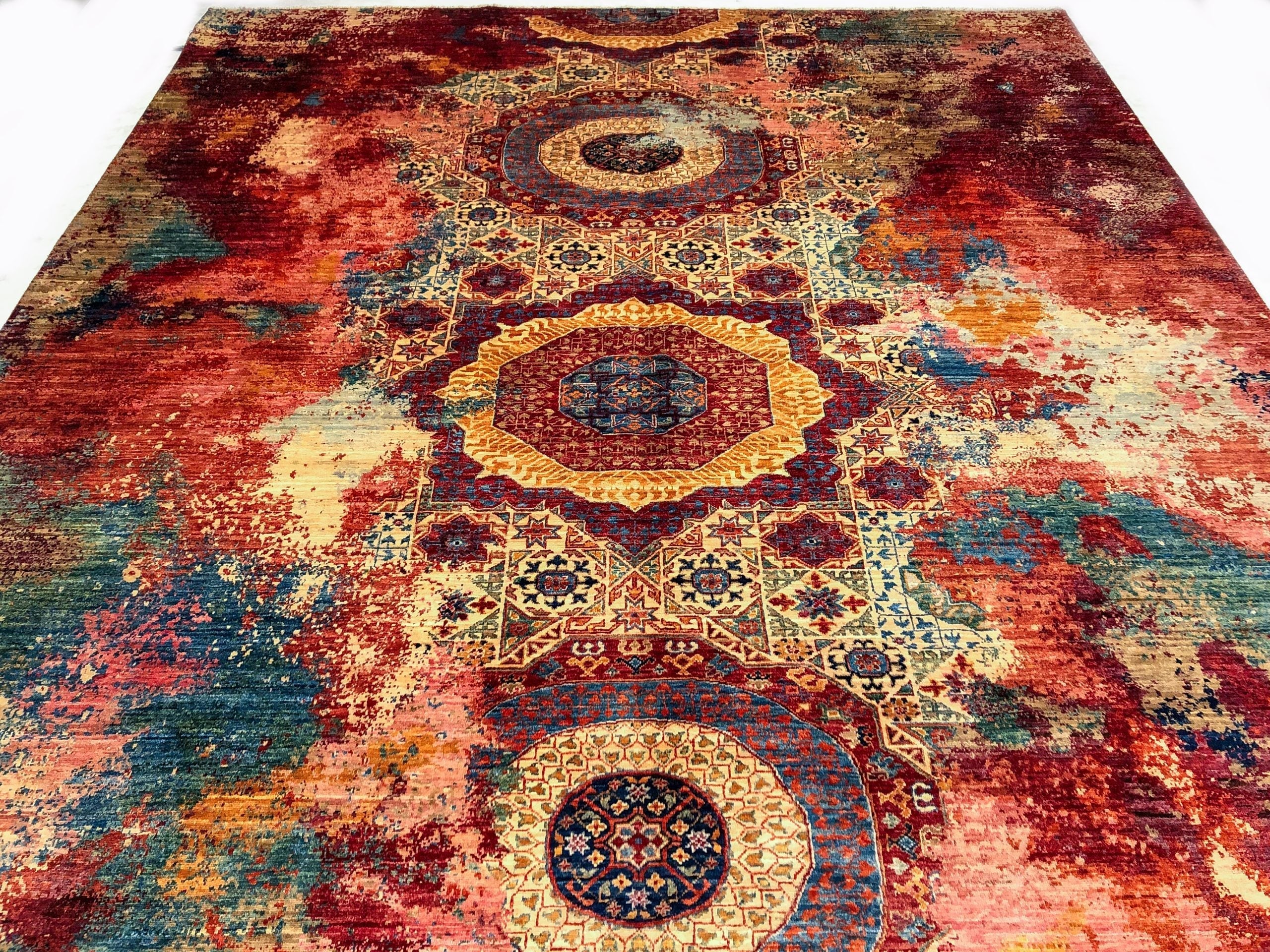 Celestial Mamluk (9'09"x13'06") red/multicolor - Image 4