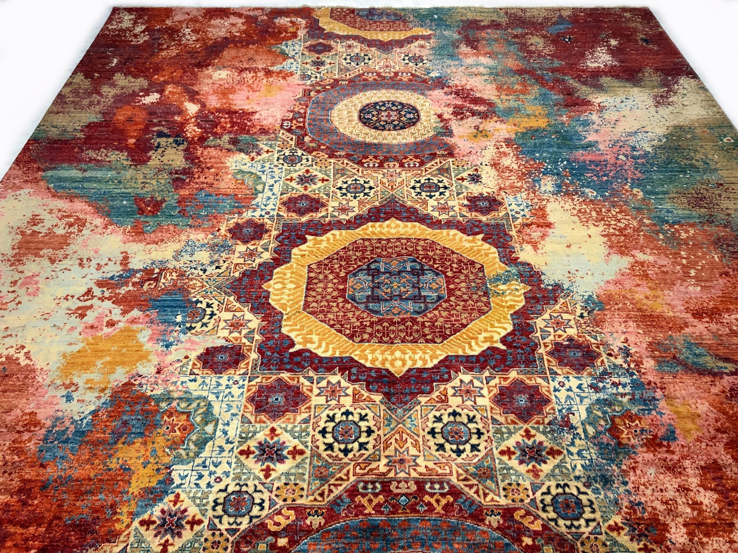 Celestial Mamluk (9'09"x13'06") red/multicolor - Image 5
