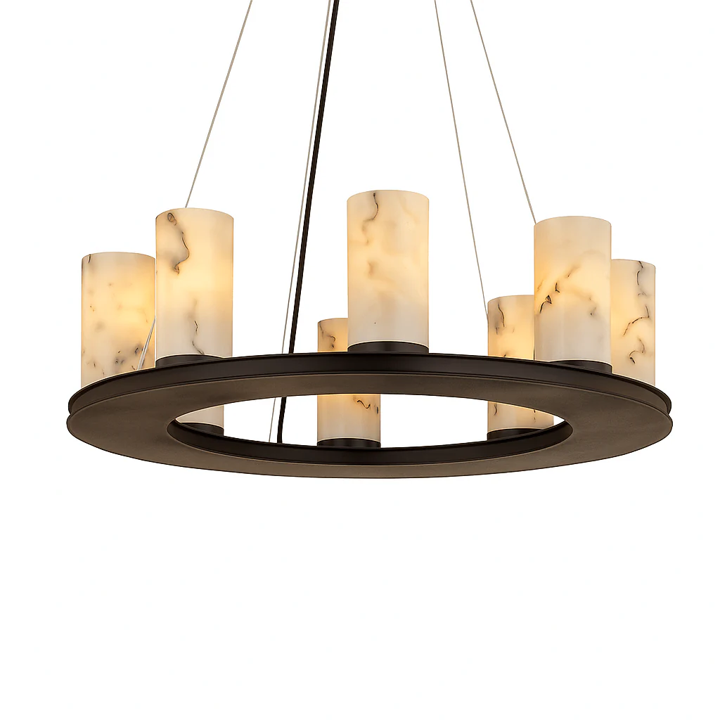 Centrum Round Alabaster Chandelier - Image 2