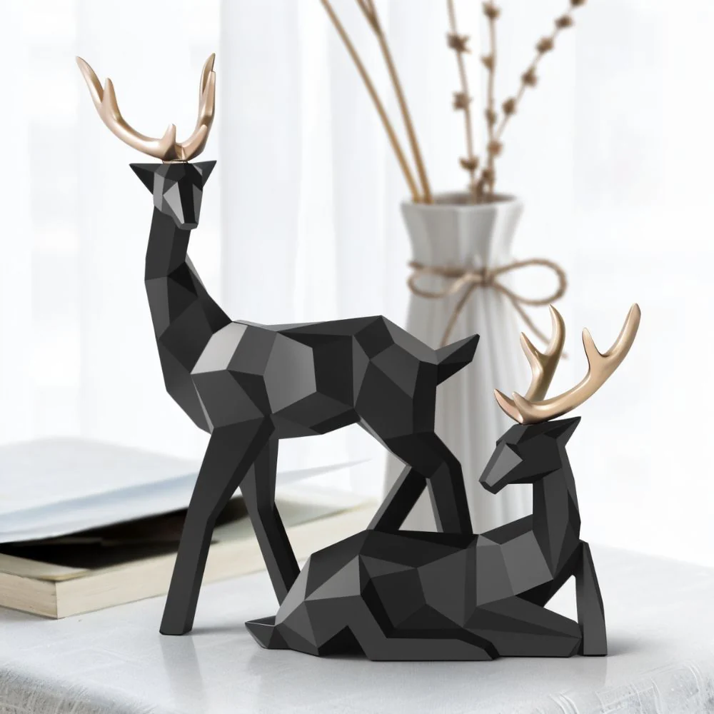 Cervidae Handcrafted Reindeer Figurines - Image 6