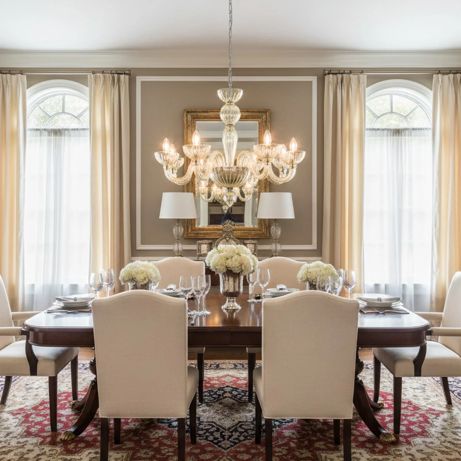 Champagne Ares Murano Glass Chandelier - Image 7