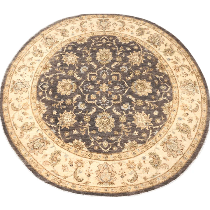 Chobi (8' Round) gray/lt.gold