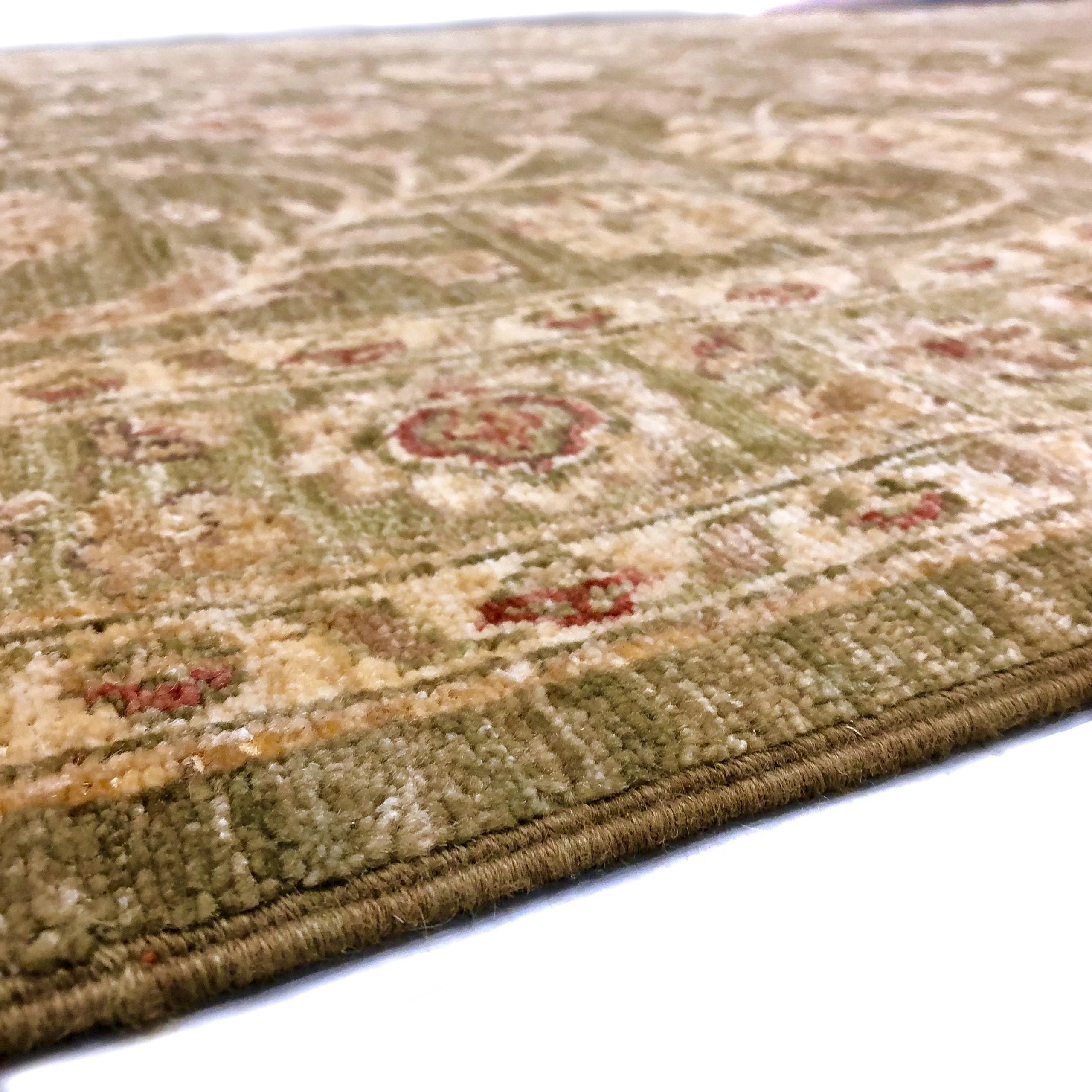 Chobi-Farahan (4'x10' Runner) green/gold - Image 4