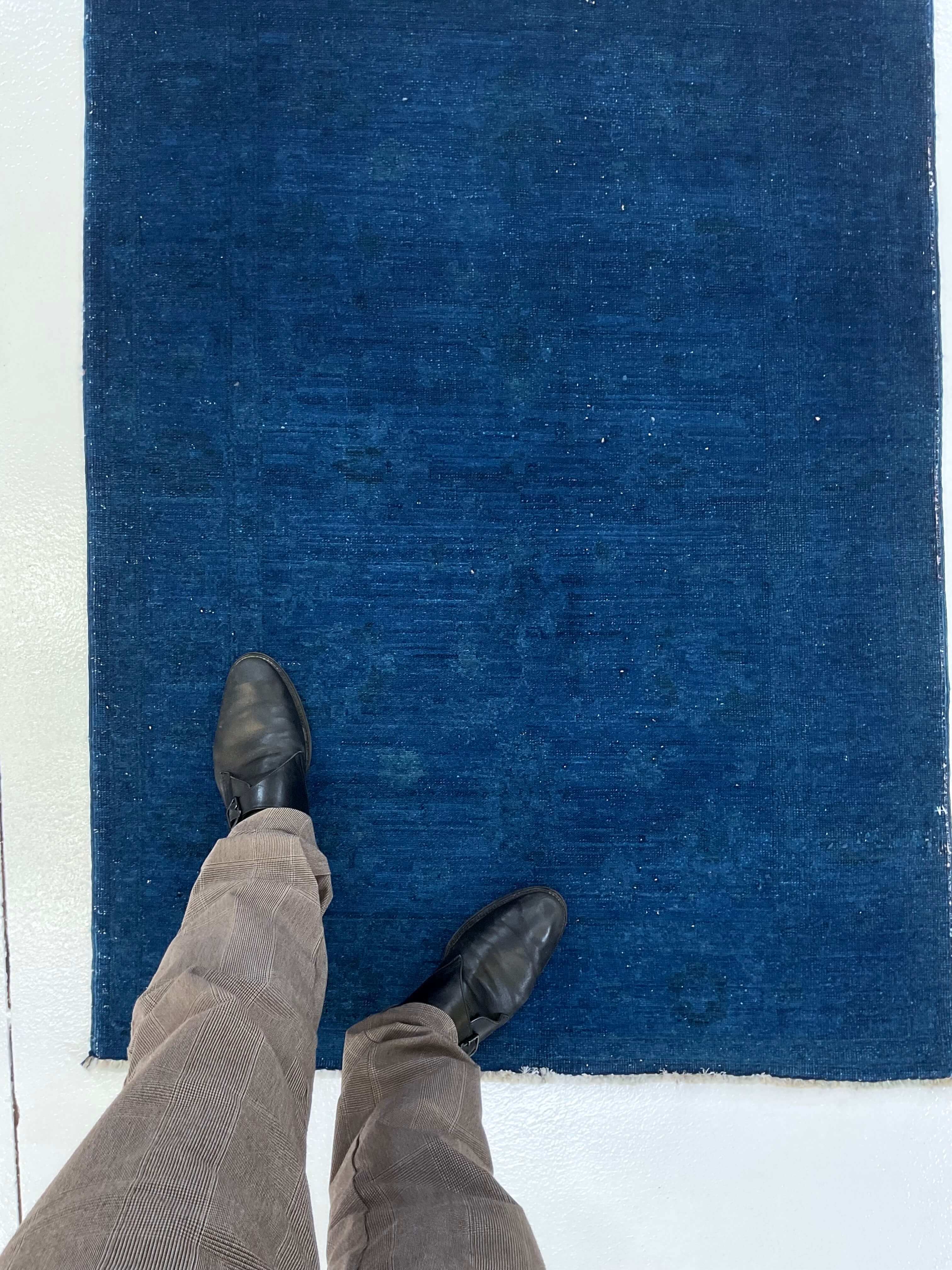 Chobi Farahan (3'02"x4'07") blue overdye - Image 7