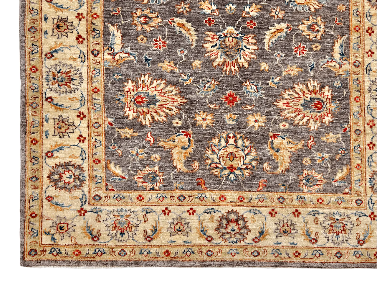 Chobi Farahan (4'00"x5'06") lavendar-gray/ivory - Image 2