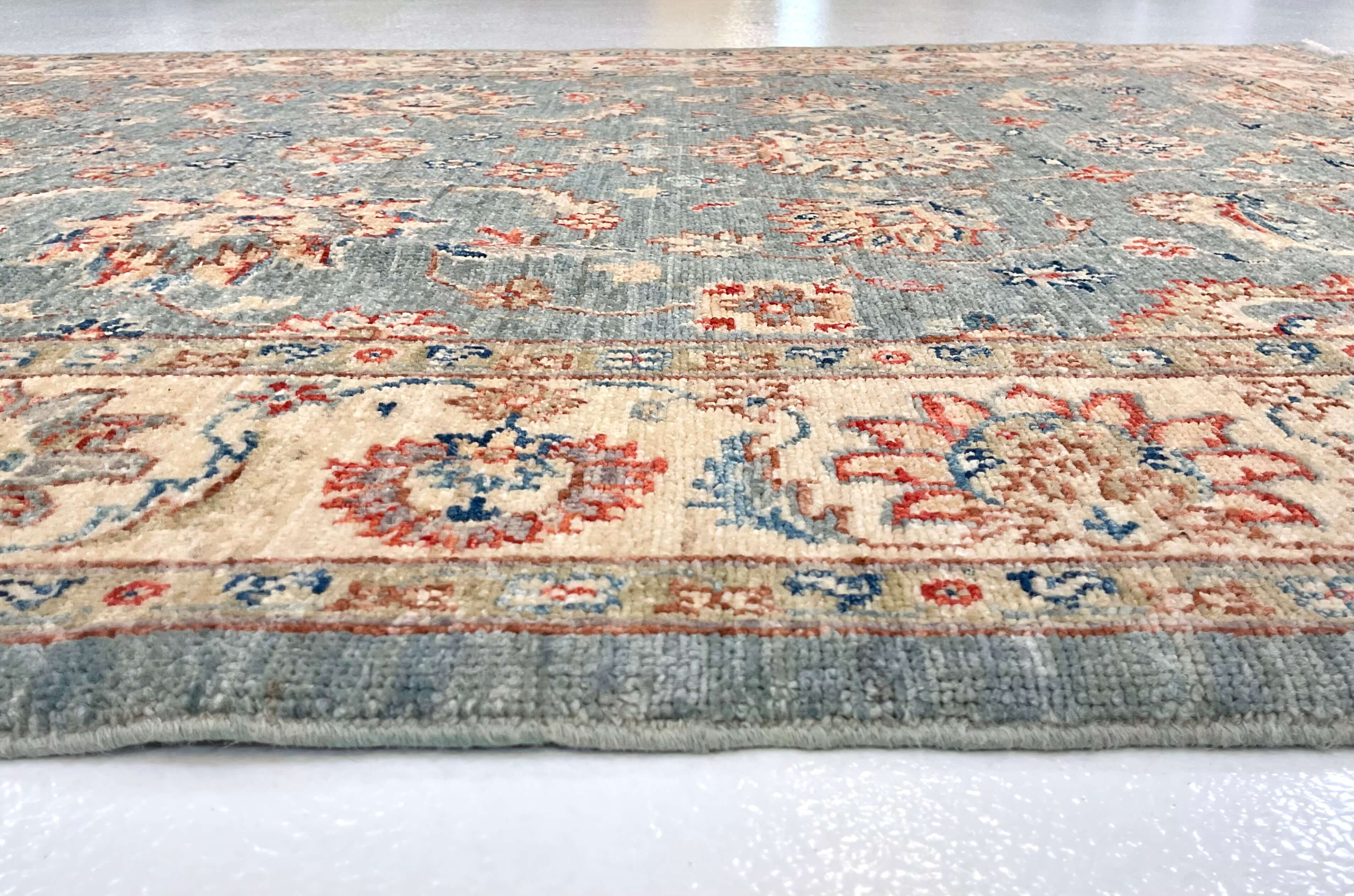 Chobi Farahan (4'02"x6'03") lt.blue/ivory - Image 4
