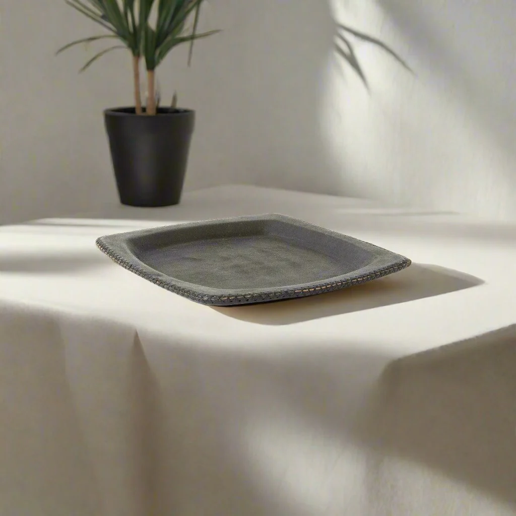 Chulina | 9" Square Leather Tray - Image 3