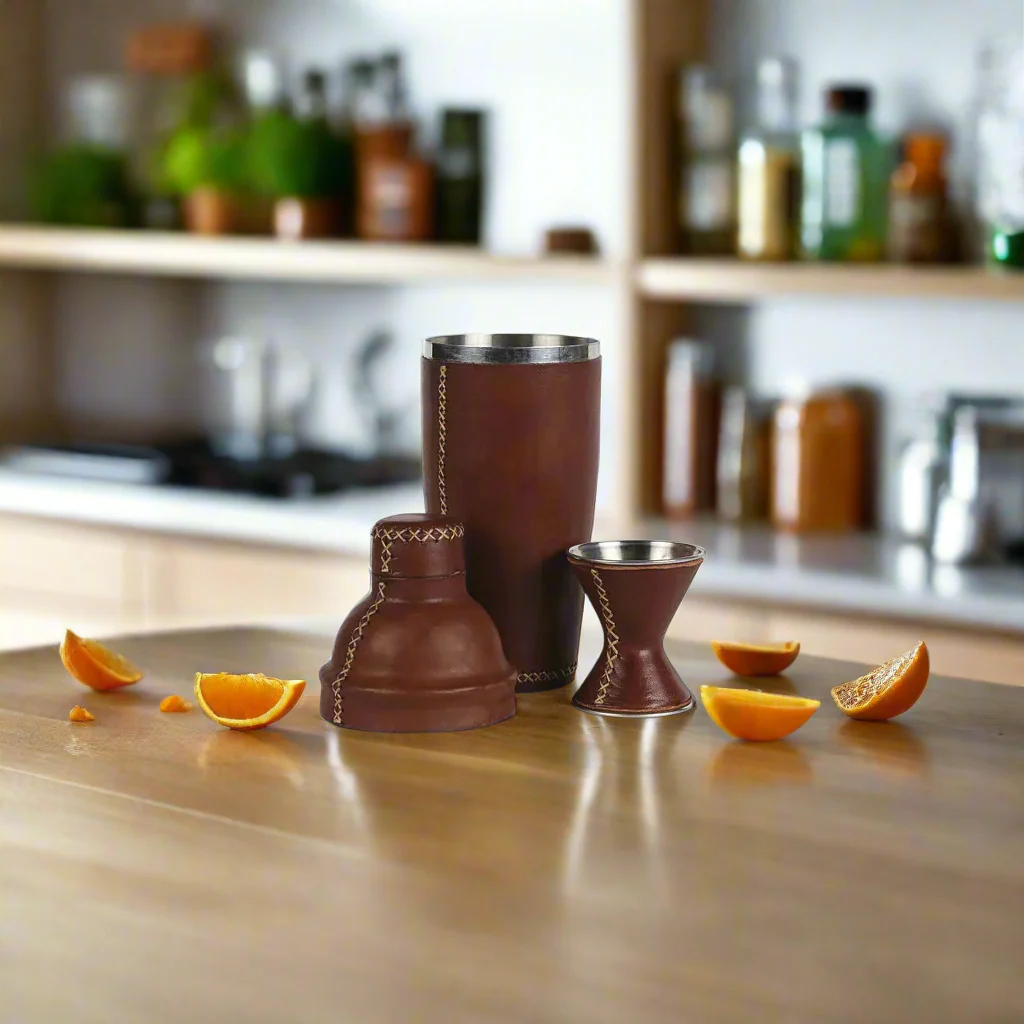 Coctelera | Leather Cocktail Shaker + Jigger - Image 11