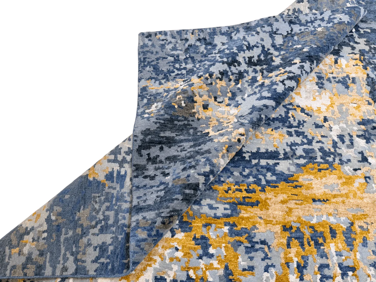 Contemporary Abstract (6x9) blue/gold - Image 10