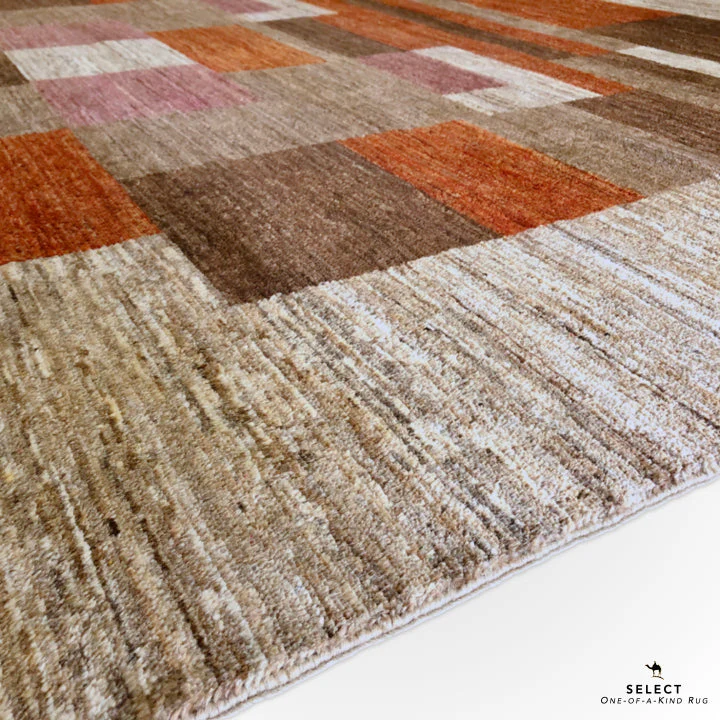 Contemporary Block Gabbeh (7'10"x10'02") multicolor/camel - Image 4
