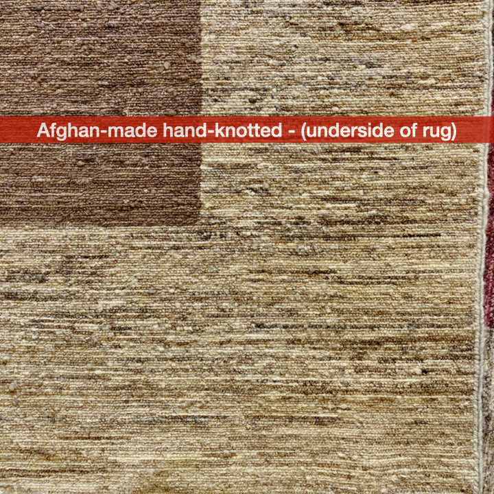 Contemporary Block Gabbeh (7'10"x10'02") multicolor/camel - Image 6