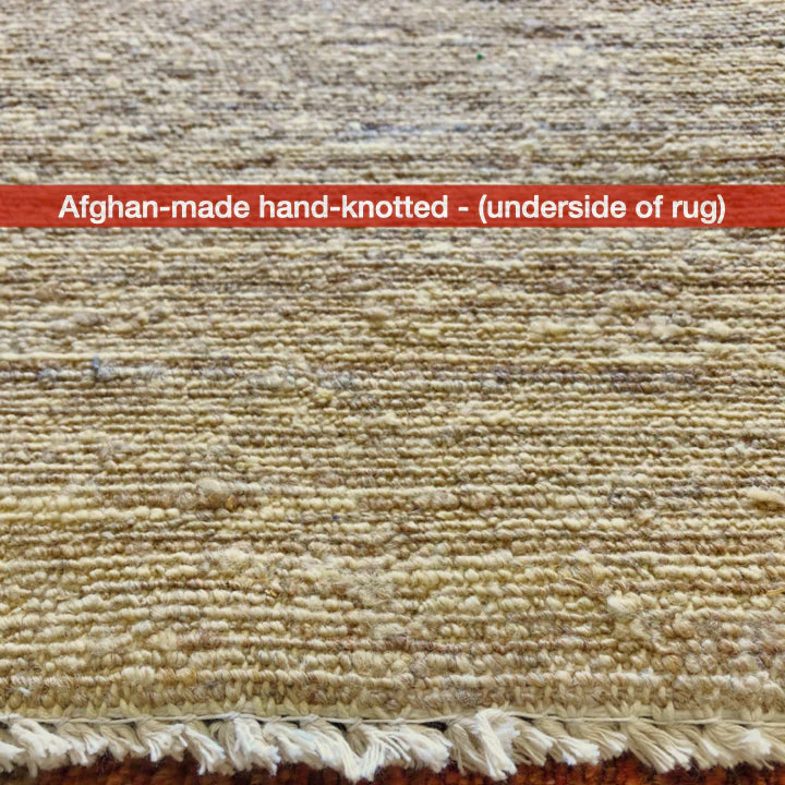 Contemporary Block Gabbeh (7'10"x10'02") multicolor/camel - Image 7