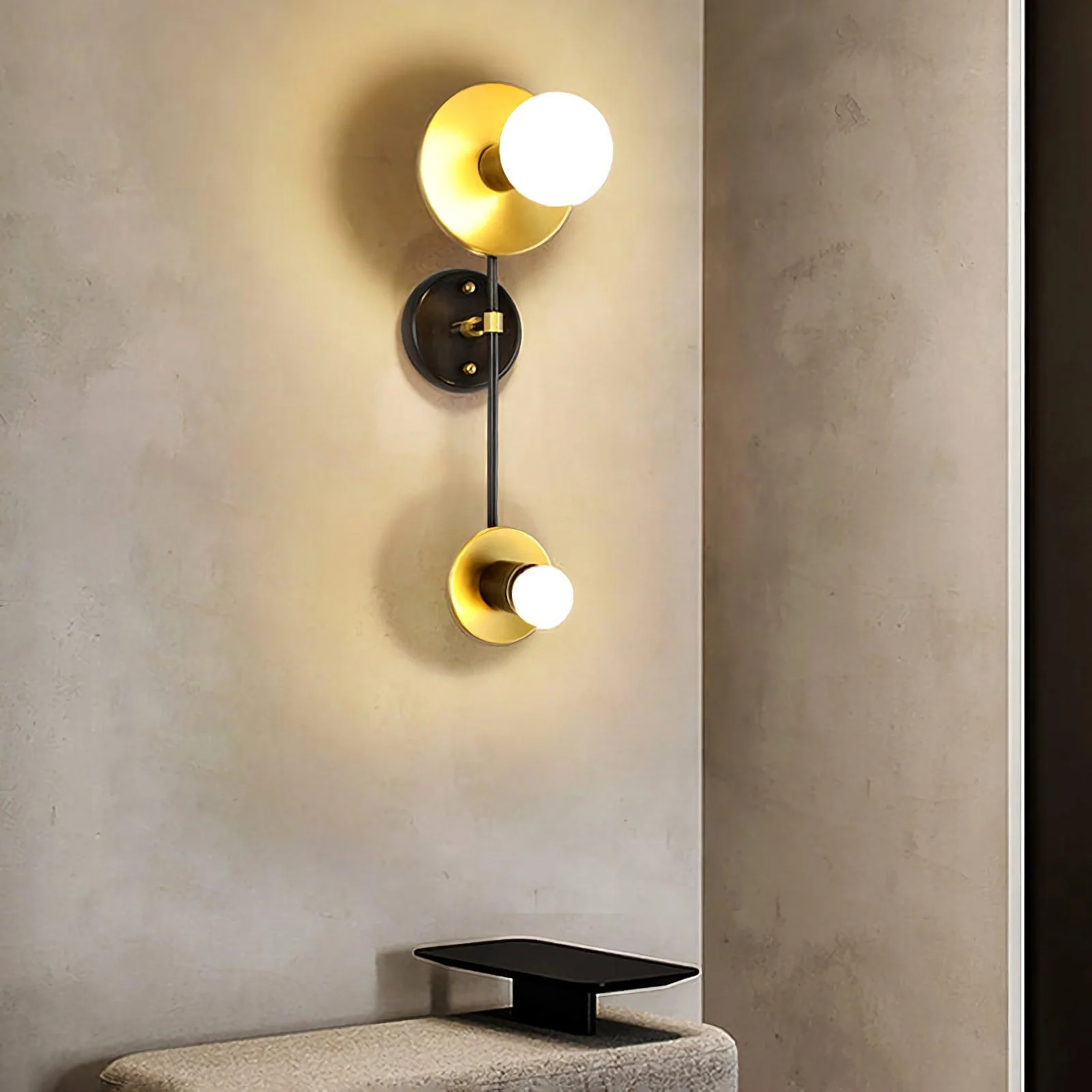 Contemporary Geometric Composition Wall Lamp - Image 3