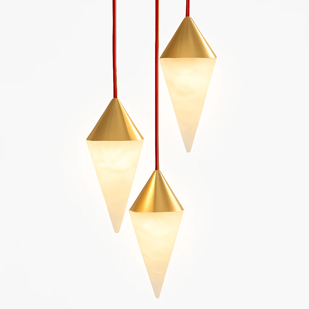 Conus Alabaster Chandelier - Image 2